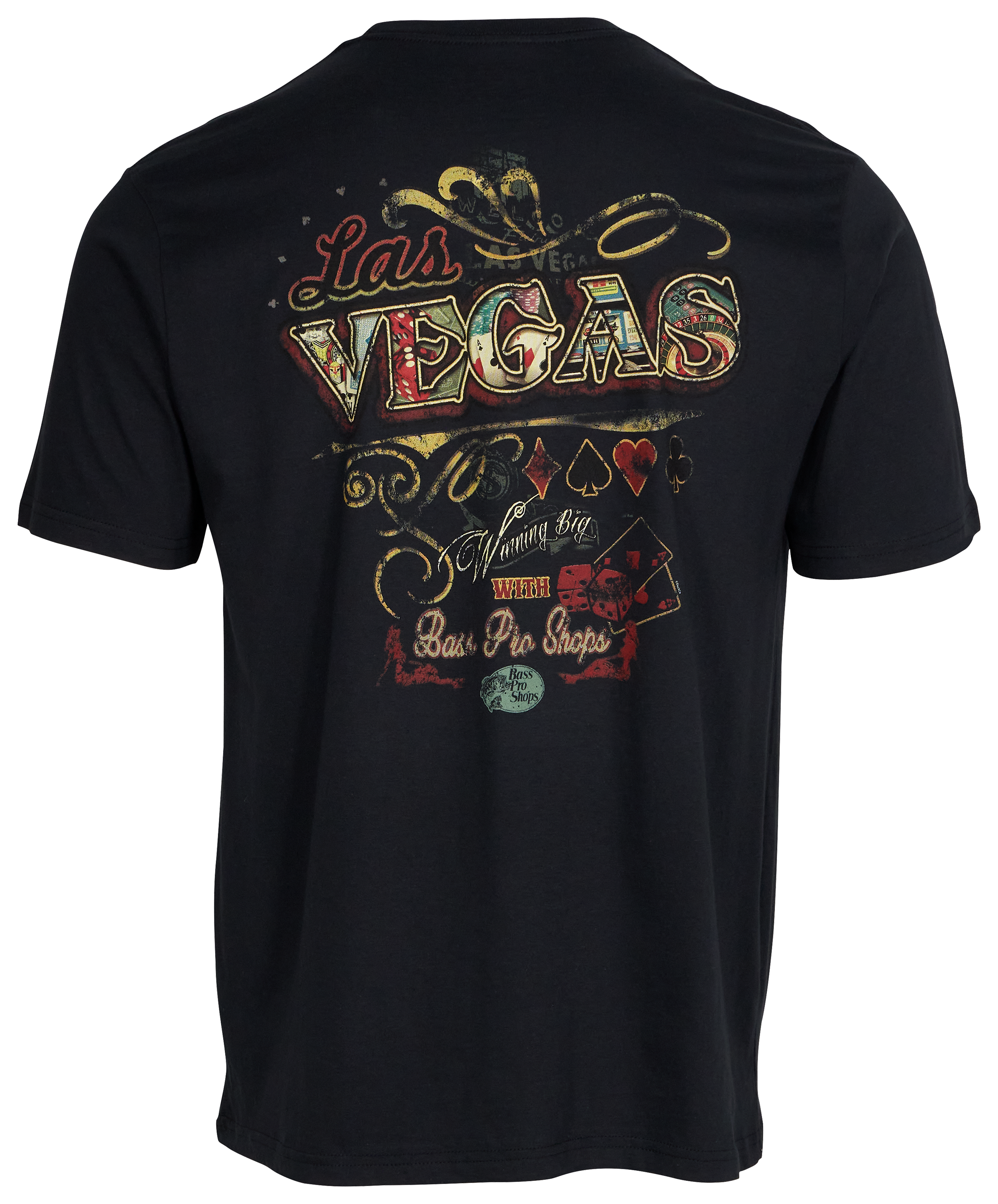 Image of Bass Pro Shops Full House Short-Sleeve T-Shirt for Men - Black - M