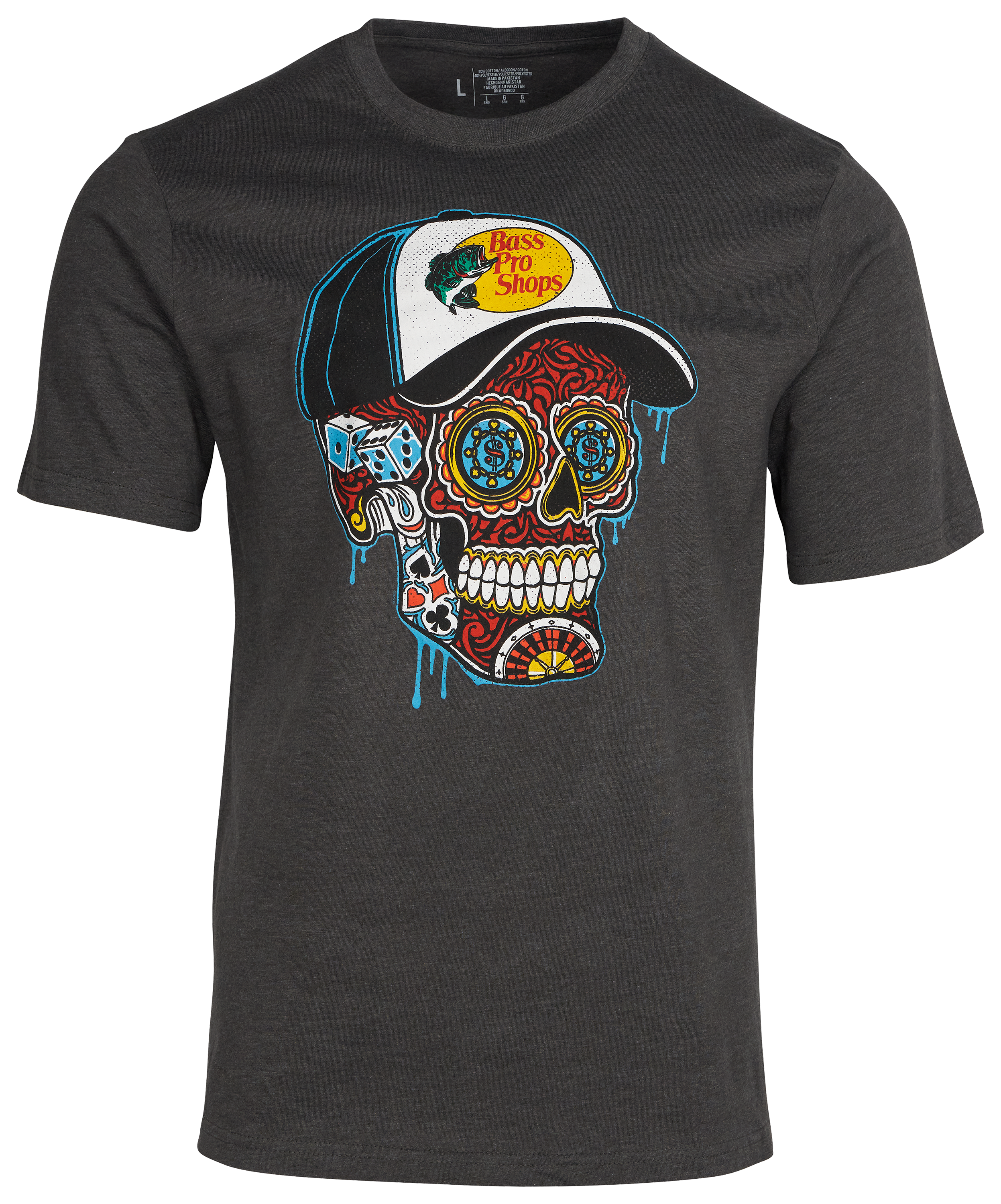Image of Bass Pro Shops Cash Out Short-Sleeve T-Shirt for Men - Heather Charcoal