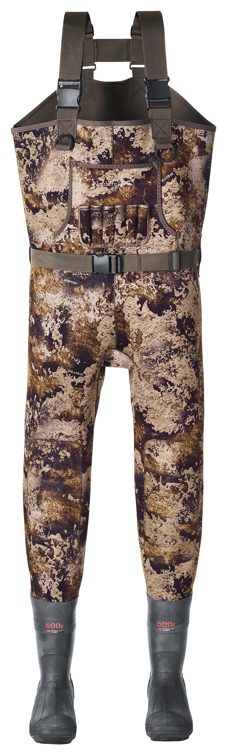 Image of Northern Flight Classic Series II Neoprene Boot-Foot Hunting Waders for Men - TrueTimber Prairie - 7/Regular