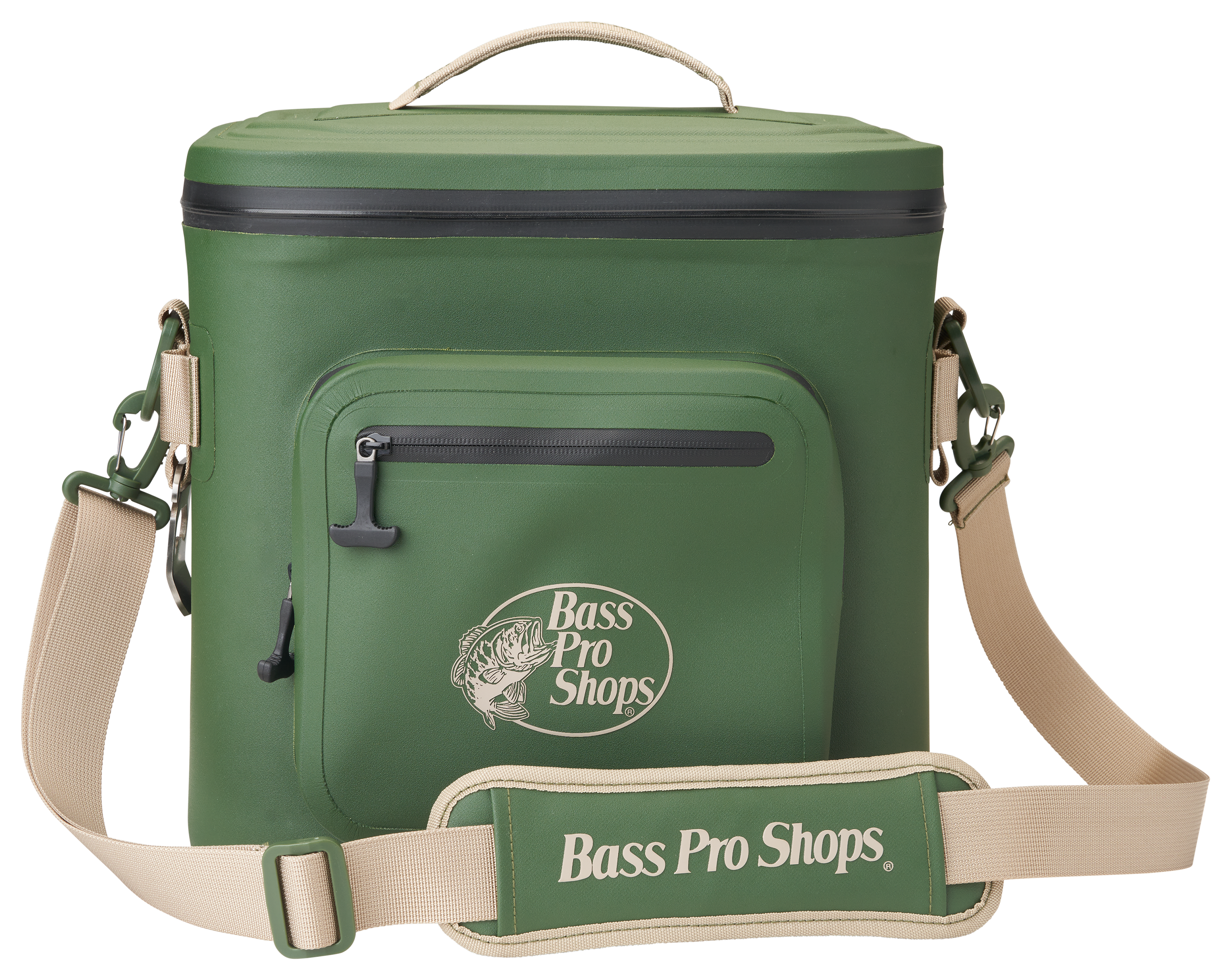 Image of Bass Pro Shops 12-Can Welded Soft-Sided Lunch Cooler - Green