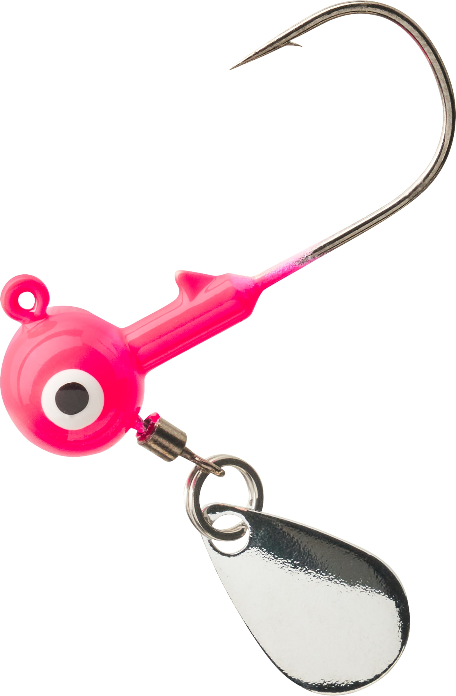Image of Bass Pro Shops Crappie Maxx Round Head Spinner Jighead - Hot Pink - 1/16 oz.