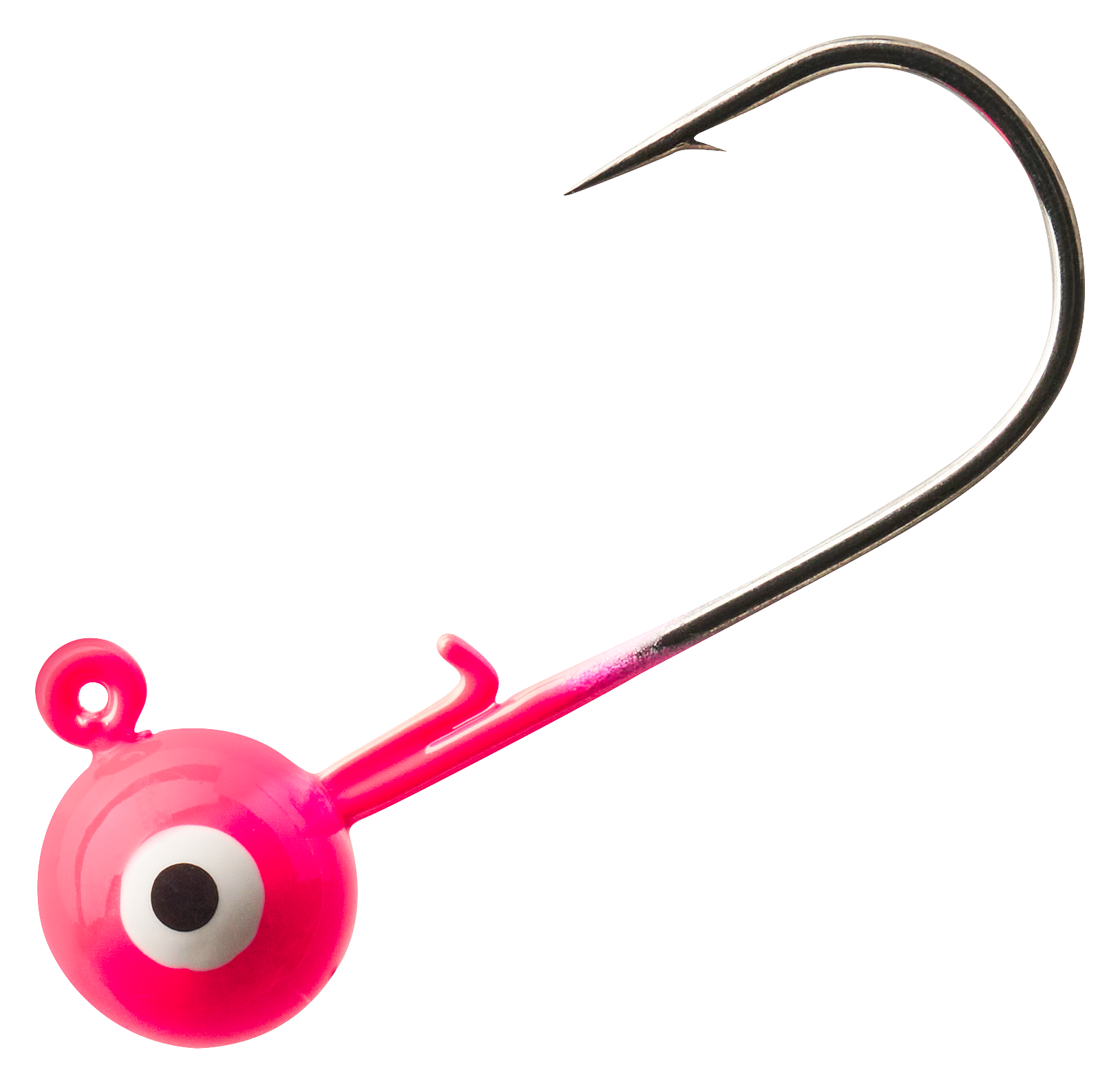 Image of Bass Pro Shops Crappie Maxx Pro Round Jighead - Fluorescent Pink - 1/16 oz.