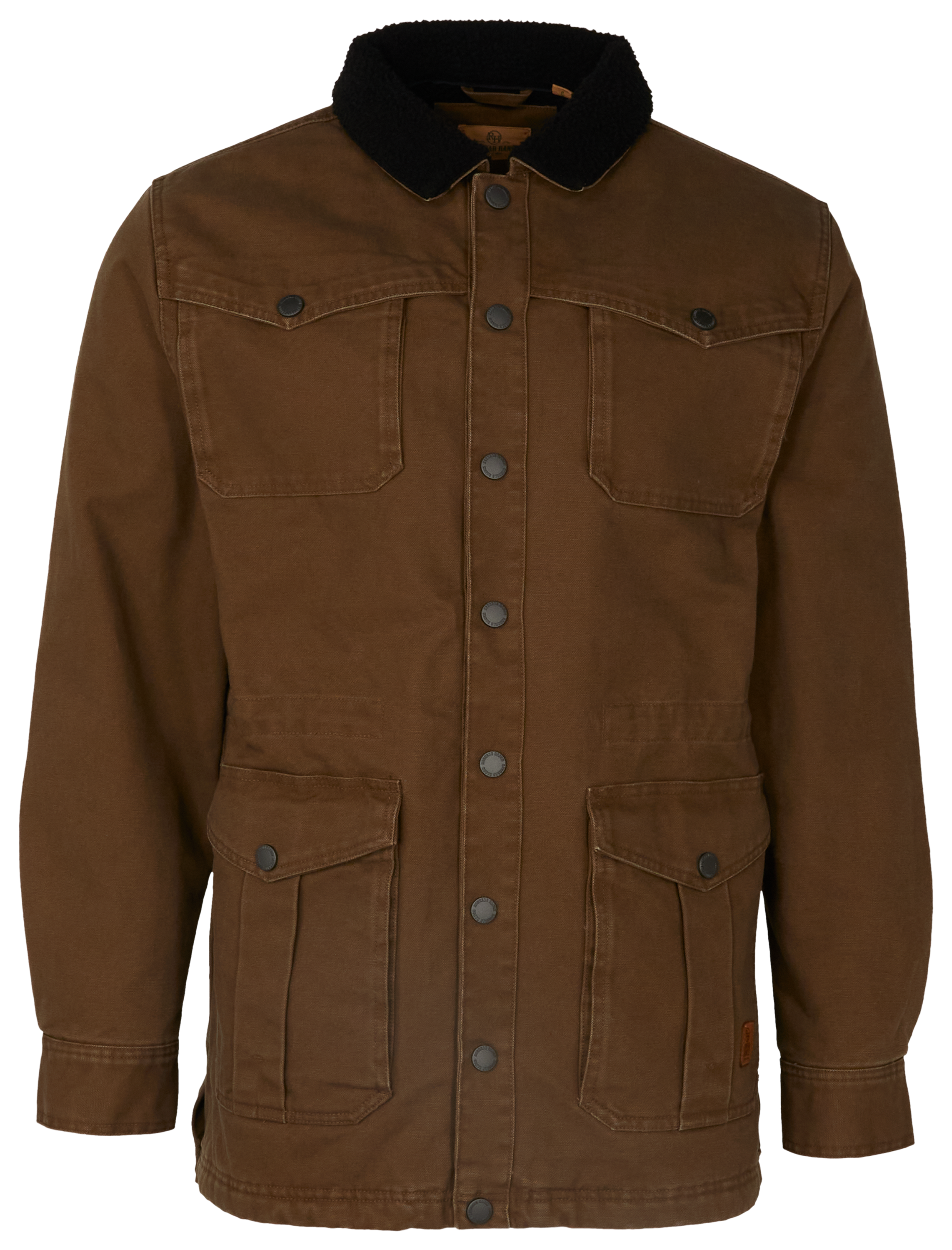 Image of RedHead Ranch Prairie View Canvas Ranch Coat for Men - Dark Brown