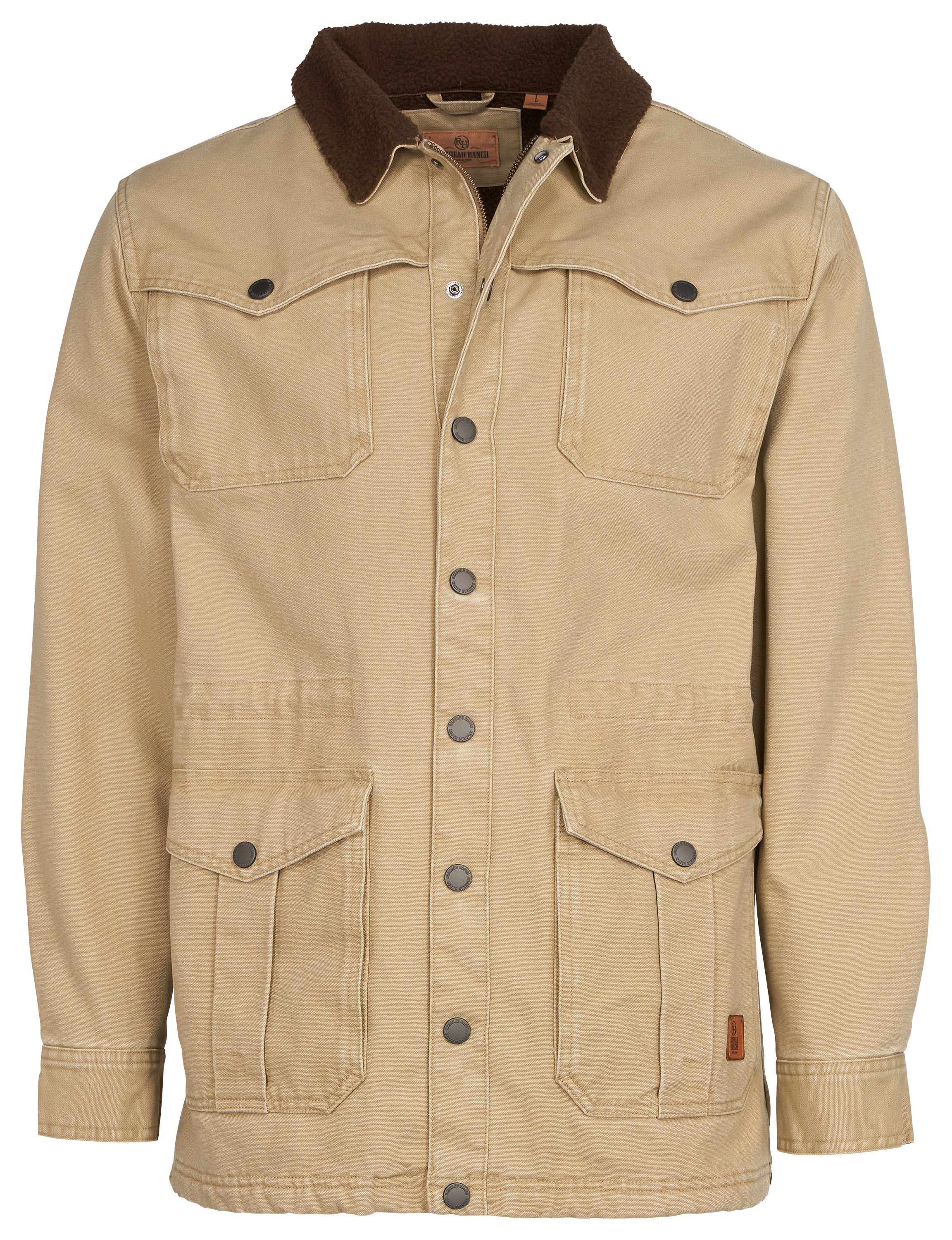 Image of RedHead Ranch Prairie View Canvas Ranch Coat for Men - Wheat