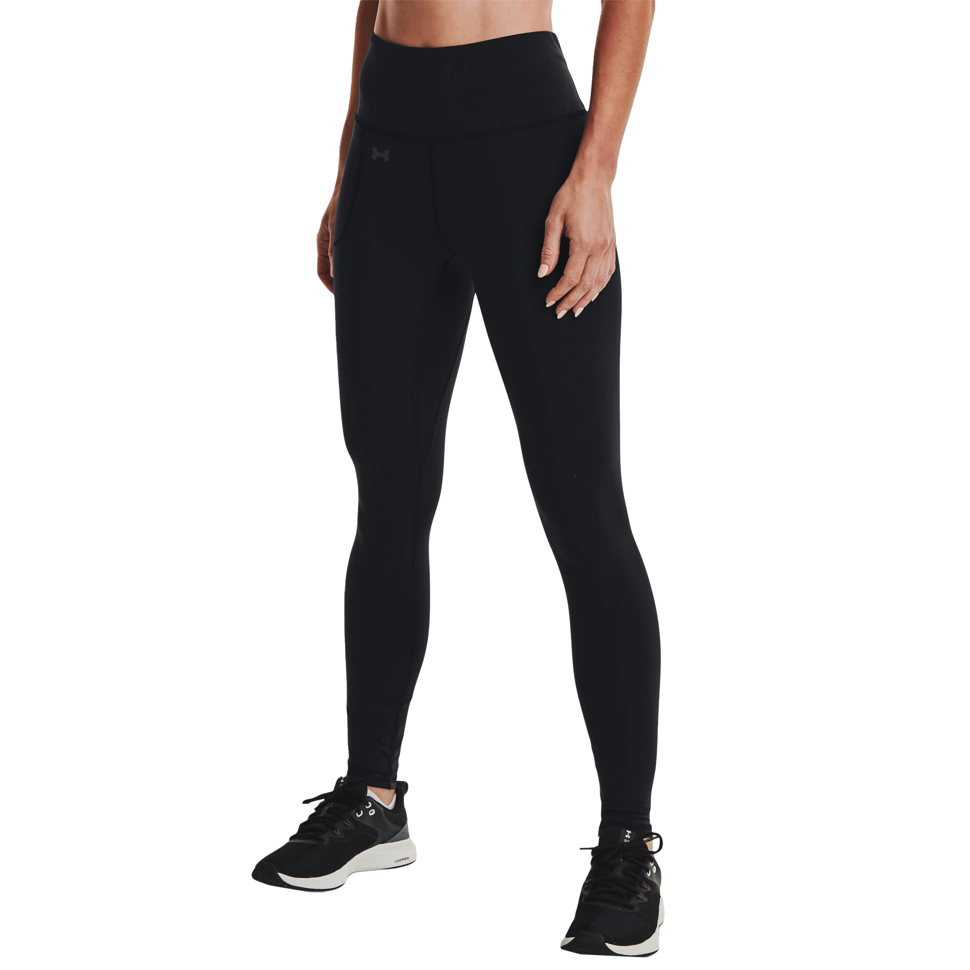 Image of Under Armour Motion Full-Length Leggings - Black/Jet Gray - M - Tall
