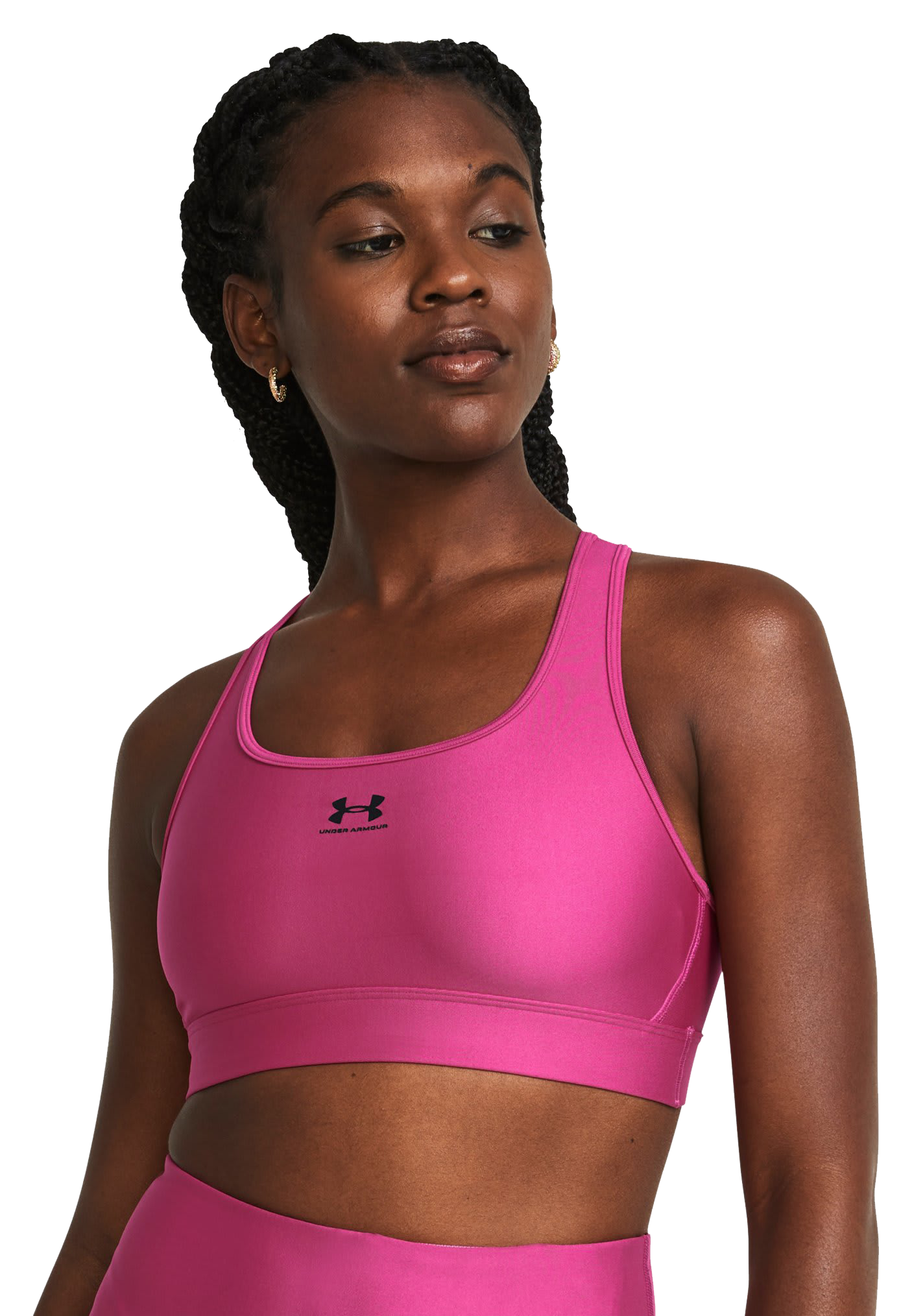 Under Armour Armour Bra Mid Padless Sports Bra for Ladies Bass