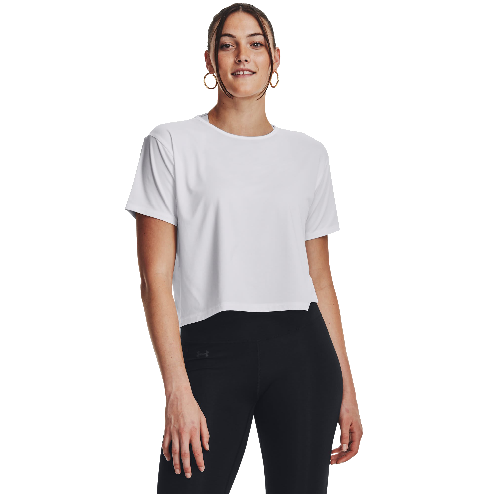 Image of Under Armour Motion Short-Sleeve T-Shirt - White/Halo Gray