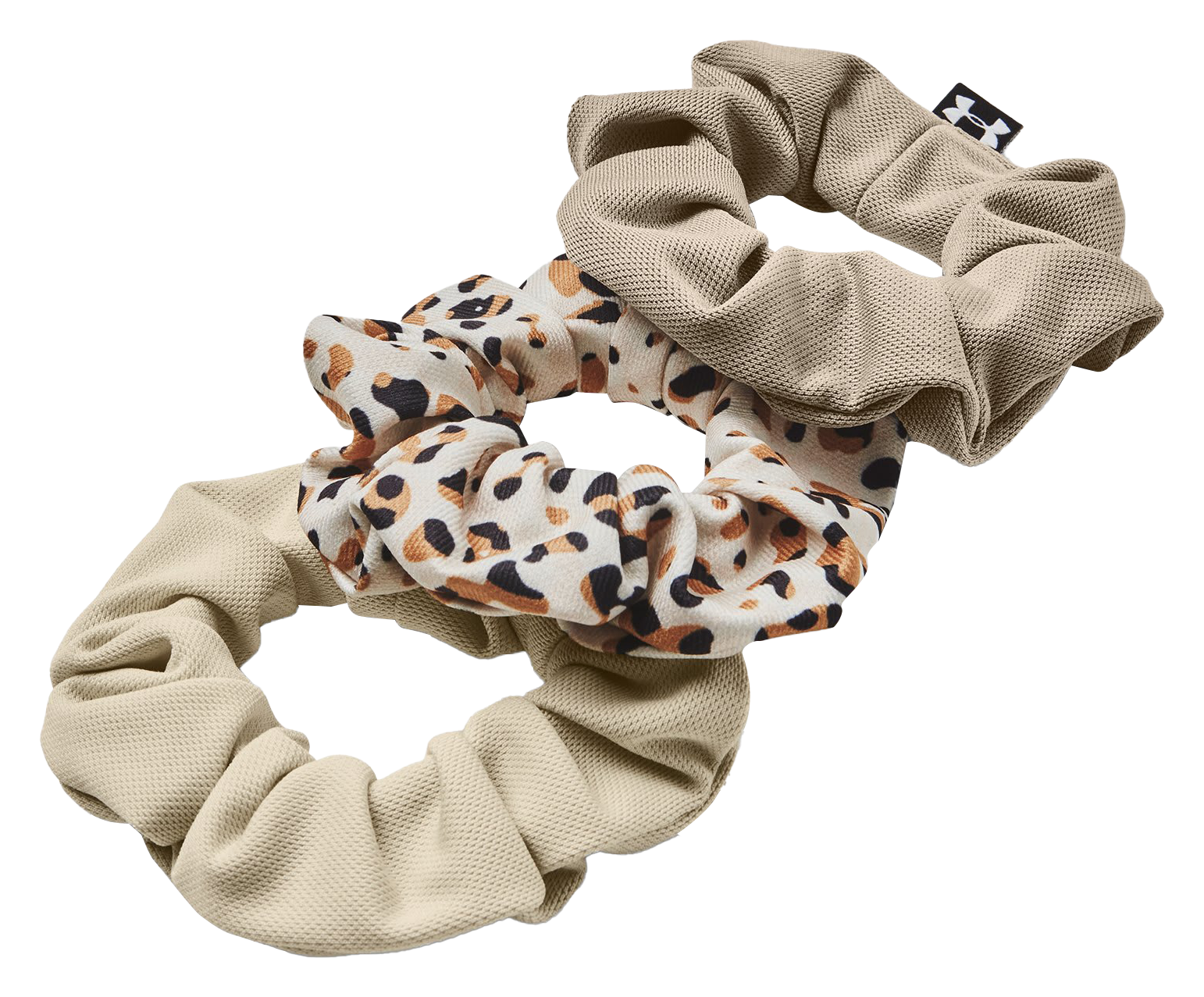 Under Armour Blitzing Scrunchie 3-Pack - Khaki/Timberwolf Taupe/White