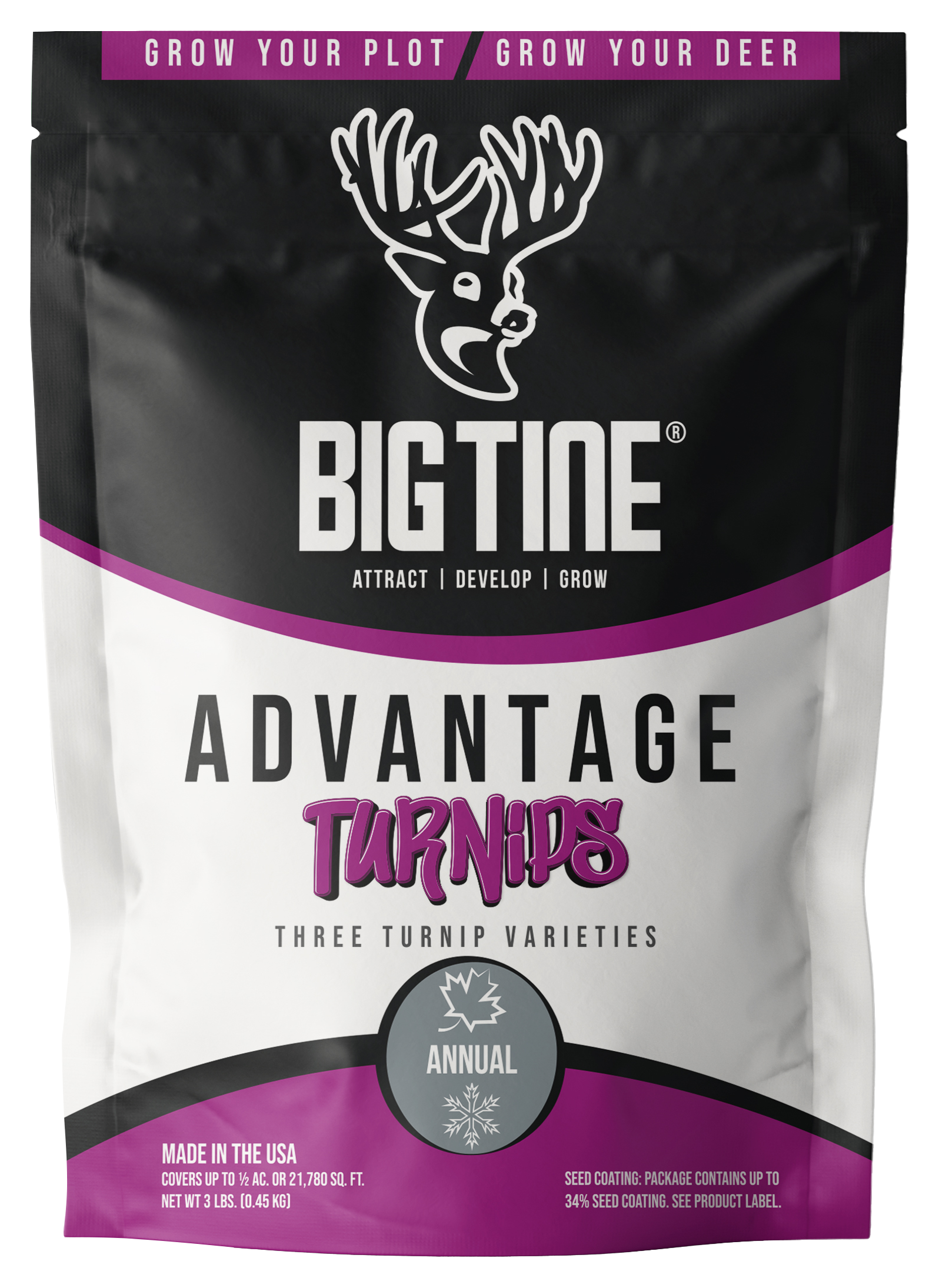 Big Tine Advantage Turnips Food Plot Mix