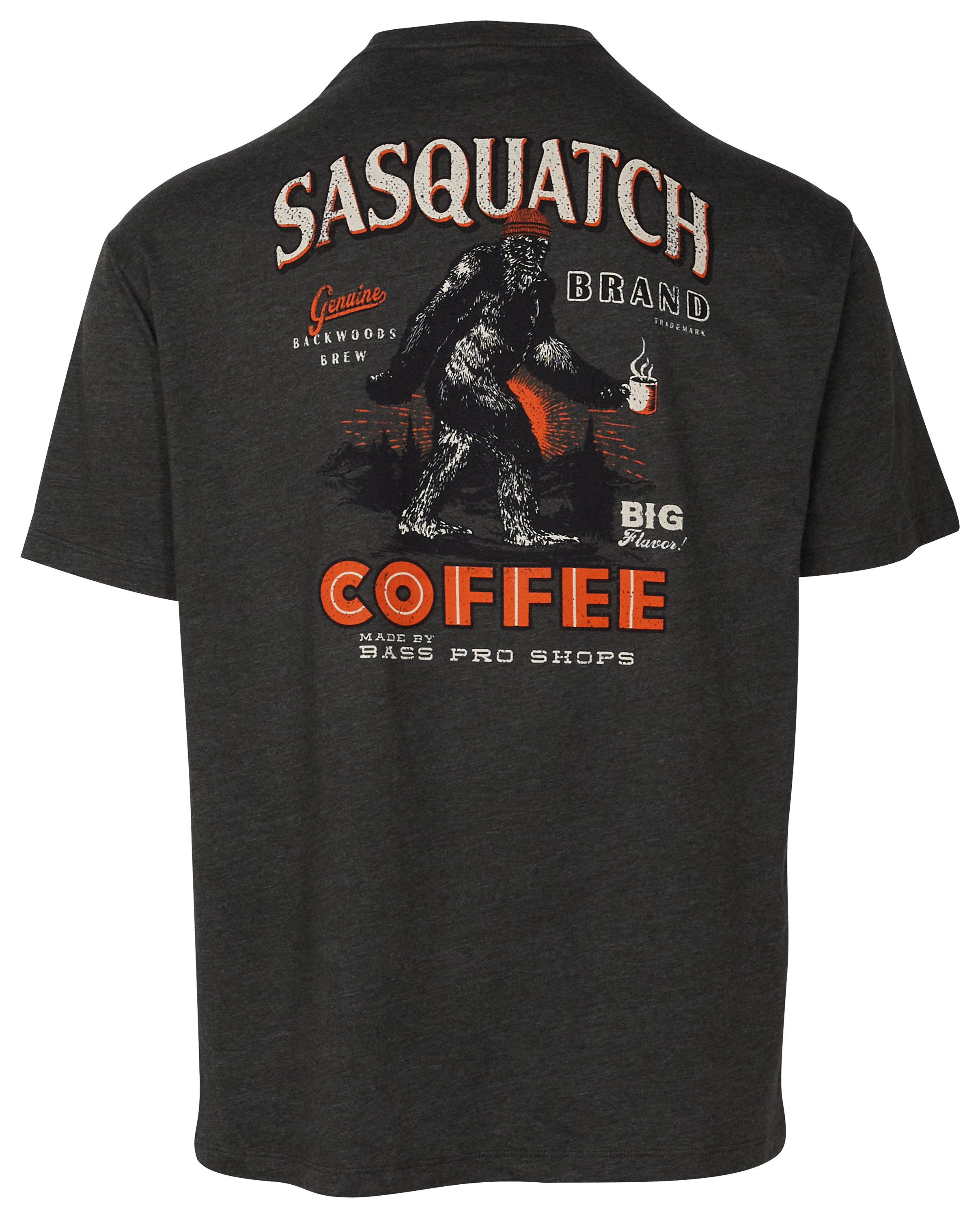 Image of Bass Pro Shops Sasquatch Coffee Short-Sleeve T-Shirt for Men - Heather Olive