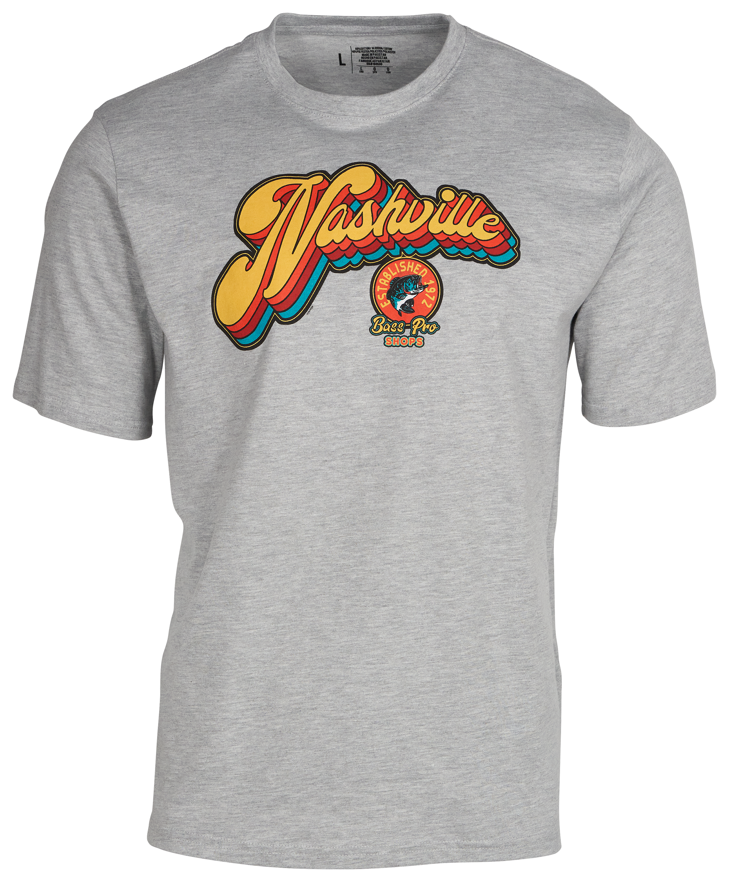 Bass Pro Shops Nashville Retro Script Short-Sleeve T-Shirt for Men ...