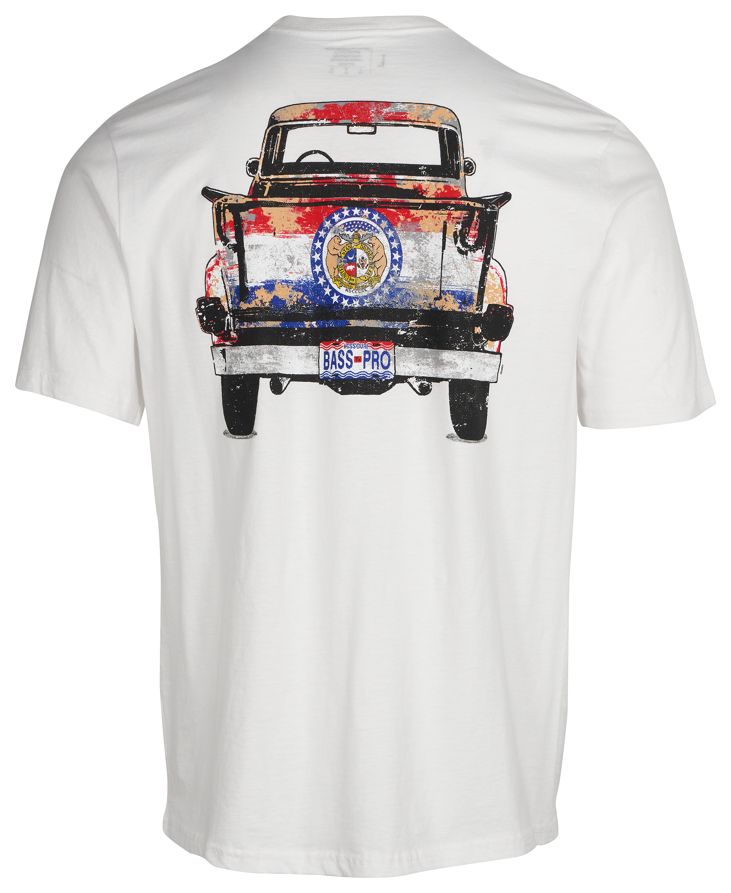 Image of Bass Pro Shops Classic Truck Short-Sleeve T-Shirt for Men - MO/White