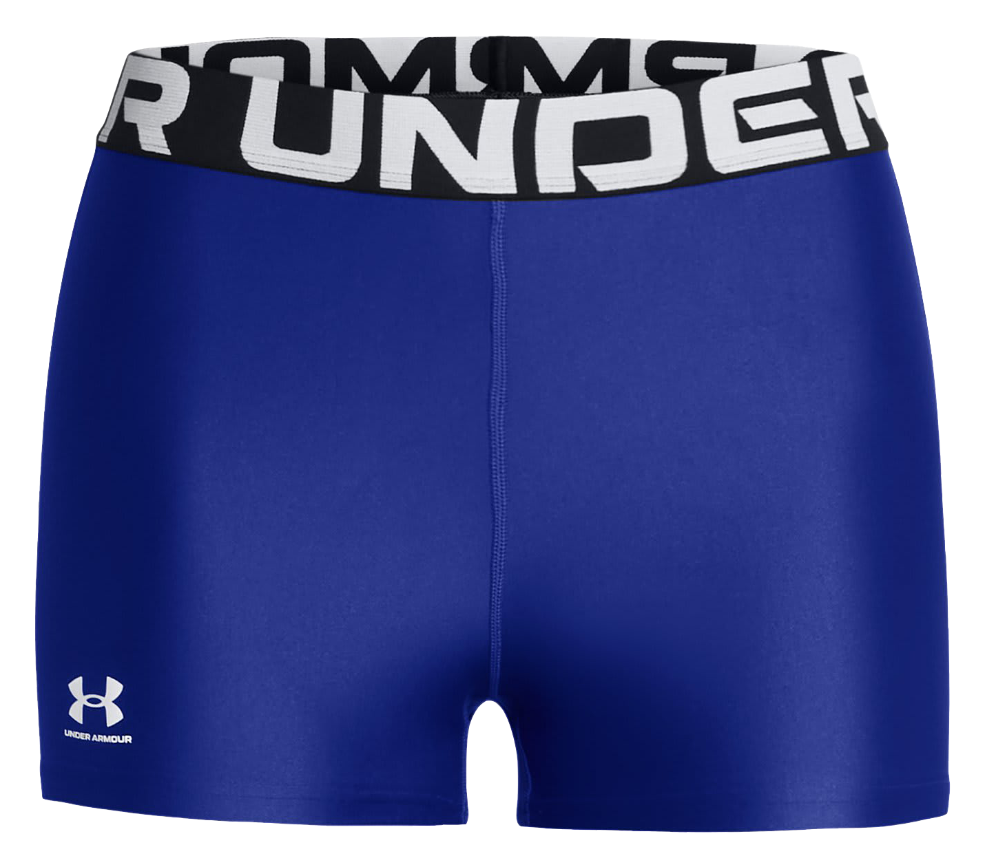 Image of Under Armour HeatGear Shorty Shorts for Ladies - Royal/White