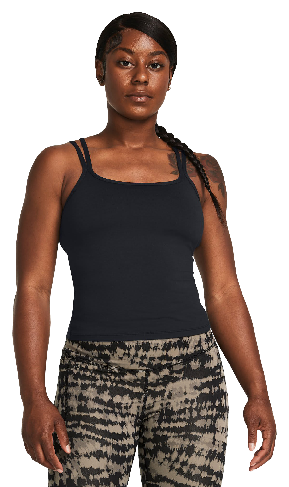 Under Armour Motion Strappy Tank Top for Ladies - Black/White