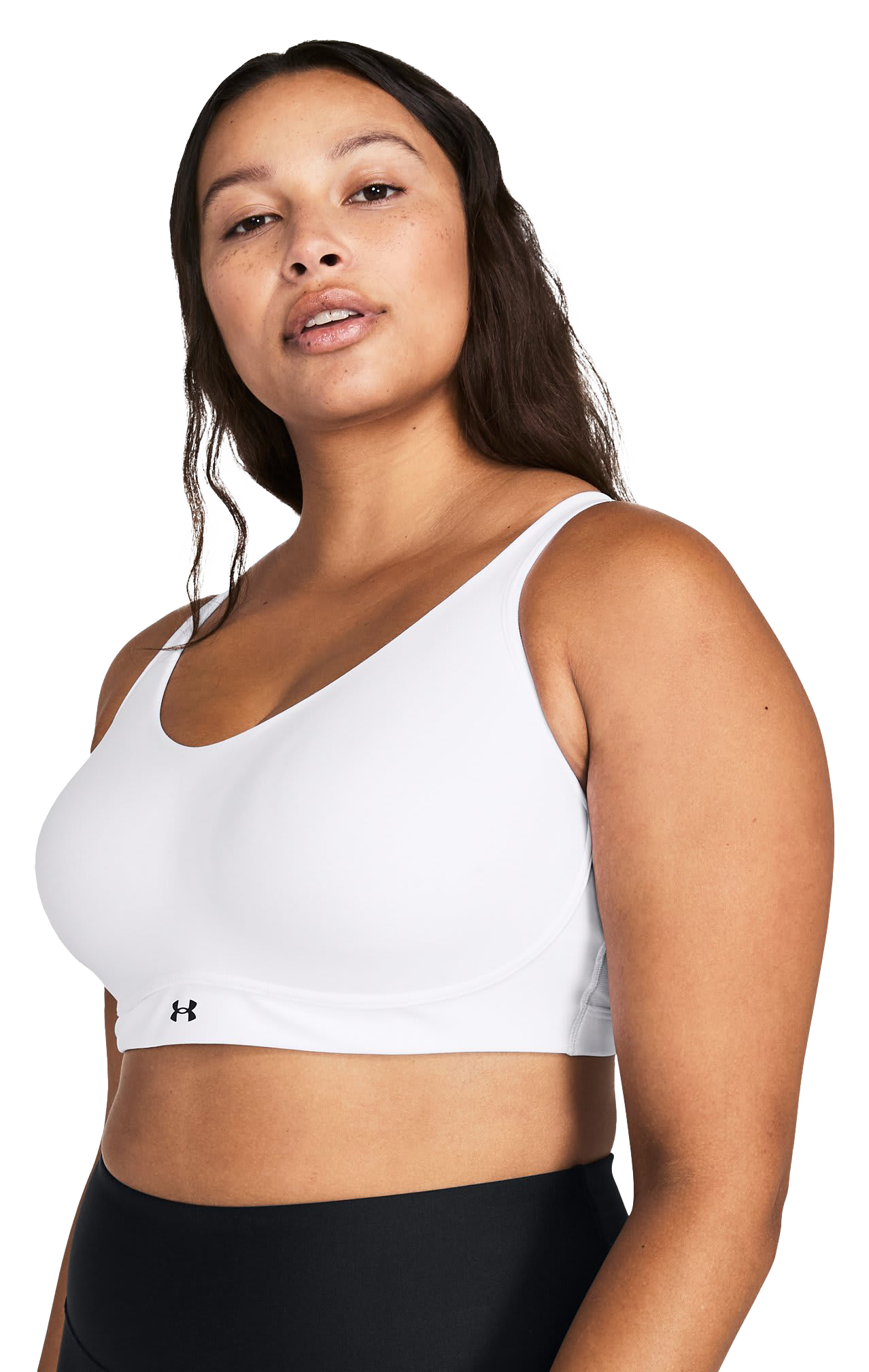 Image of Under Armour Infinity 2.0 Low Bra for Ladies - White/Black - L D-DD