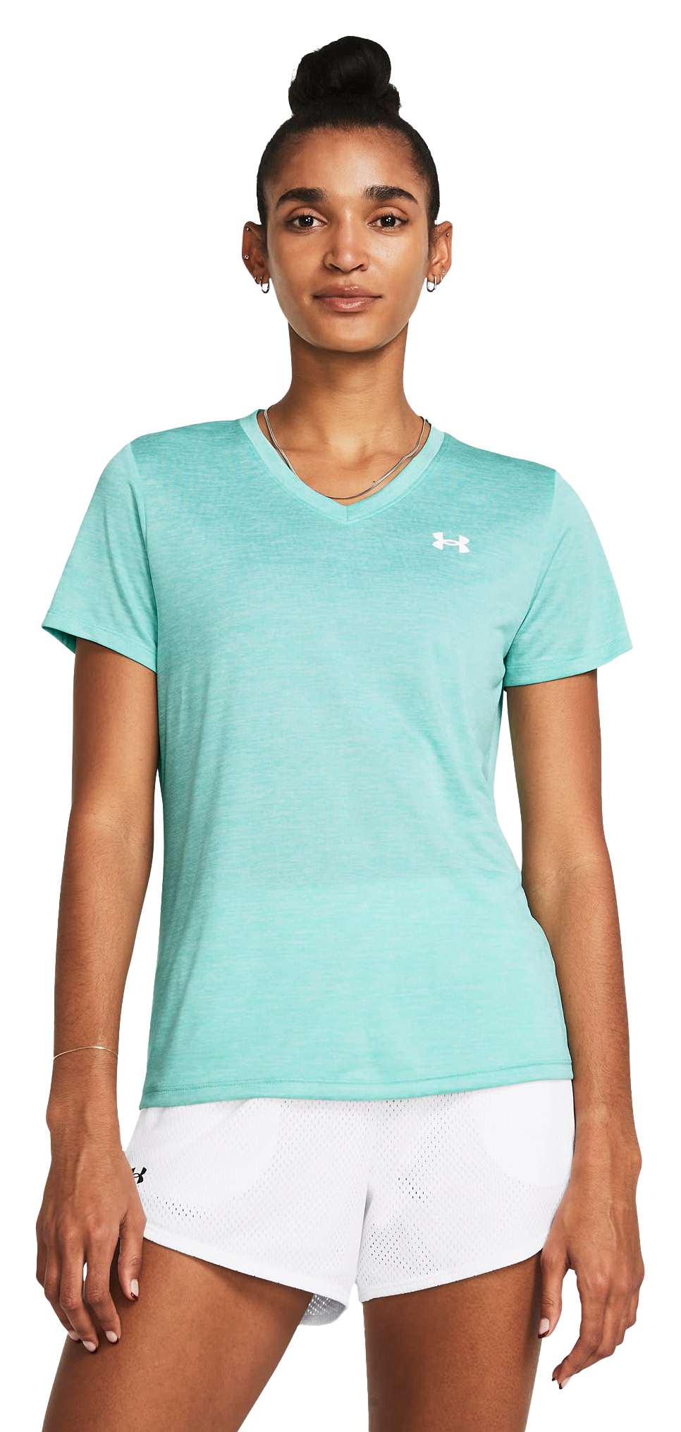 NEW Women Under Armour Twisted Tech Loose Gym Logo V-Neck T-Shirt Tee  S-XXL, NWT