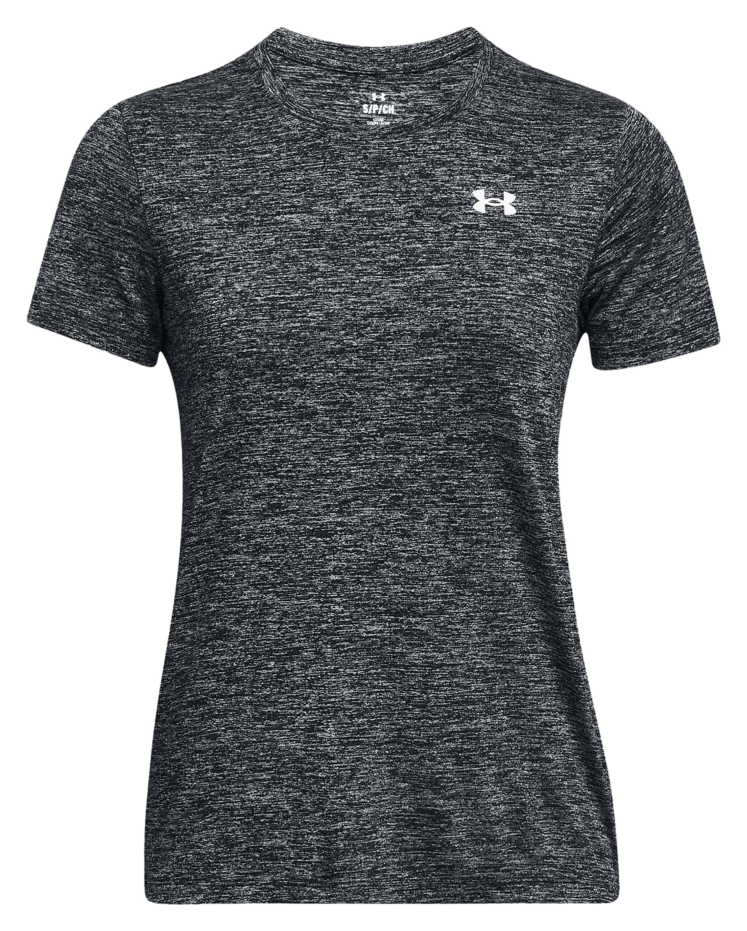 Image of Under Armour Tech Twist Short-Sleeve T-Shirt for Ladies - Black/White - L