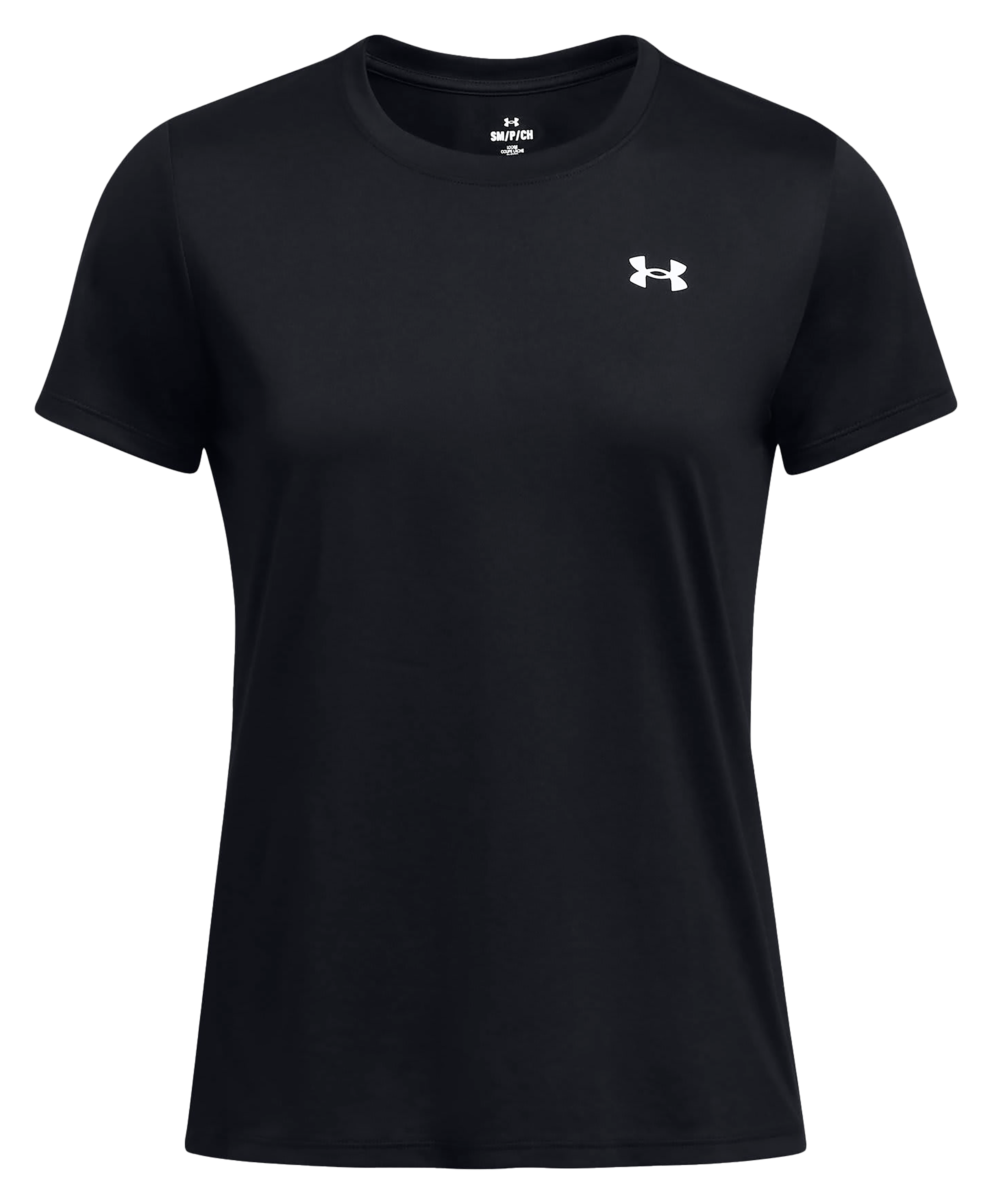 Image of Under Armour UA Tech Short-Sleeve Shirt for Ladies - Black/White - M