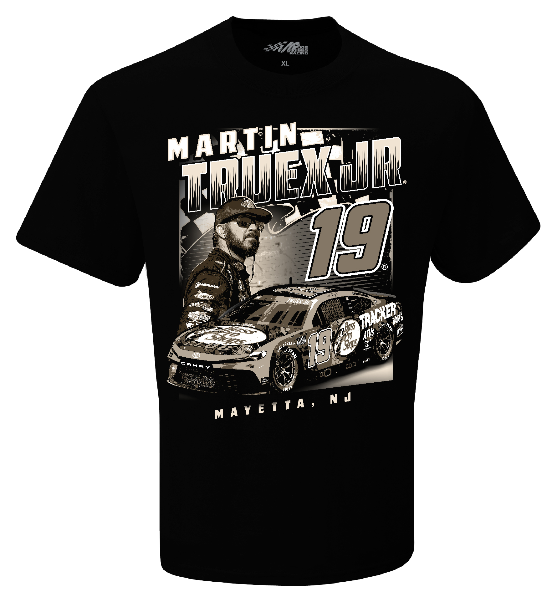 Image of Bass Pro Shops NASCAR Martin Truex Jr. T-Rex Short-Sleeve T-Shirt for Men - Black - XL