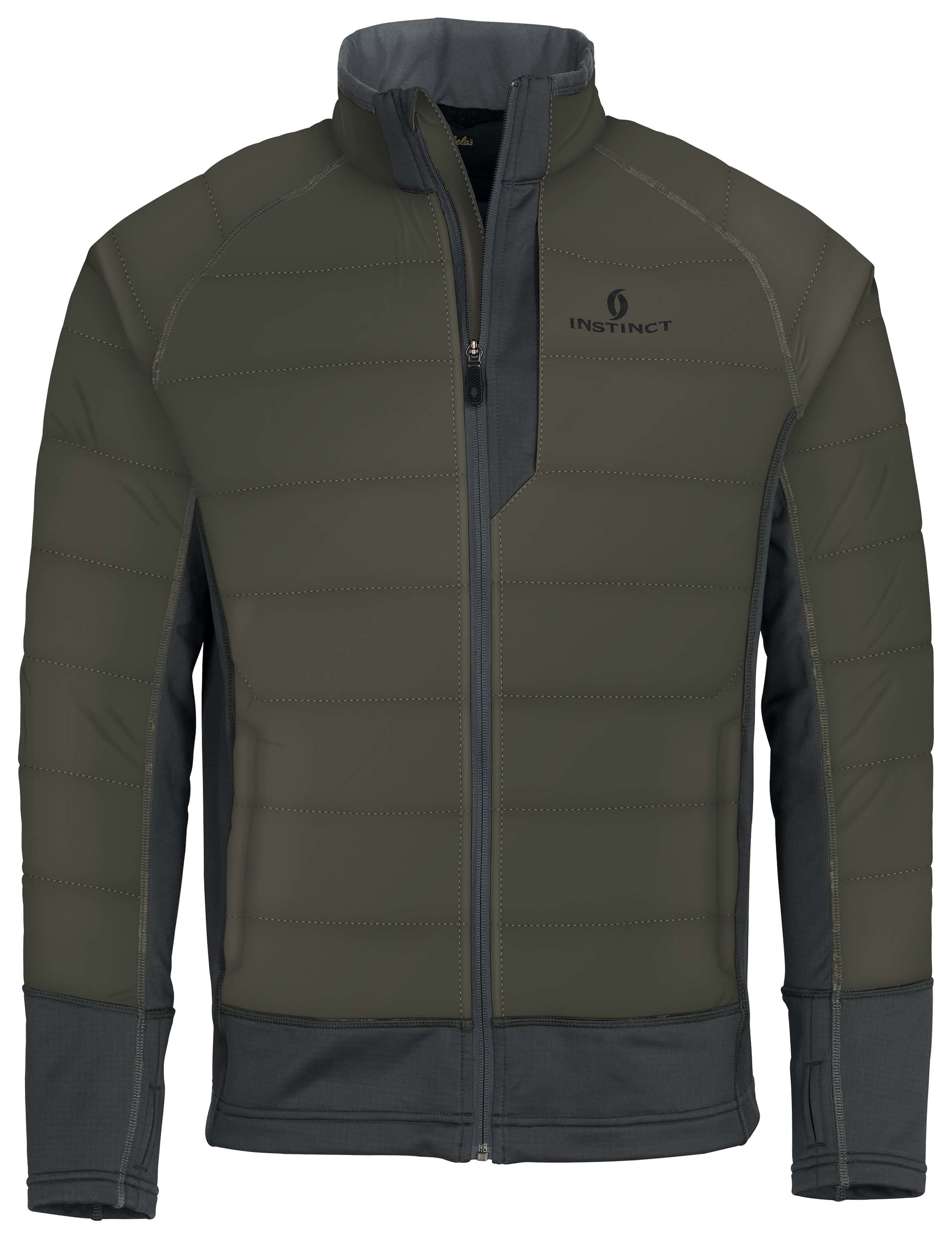 Image of Cabela's Instinct Hybrid Puffy Jacket with SCENTINEL for Men - Deep Depths - M