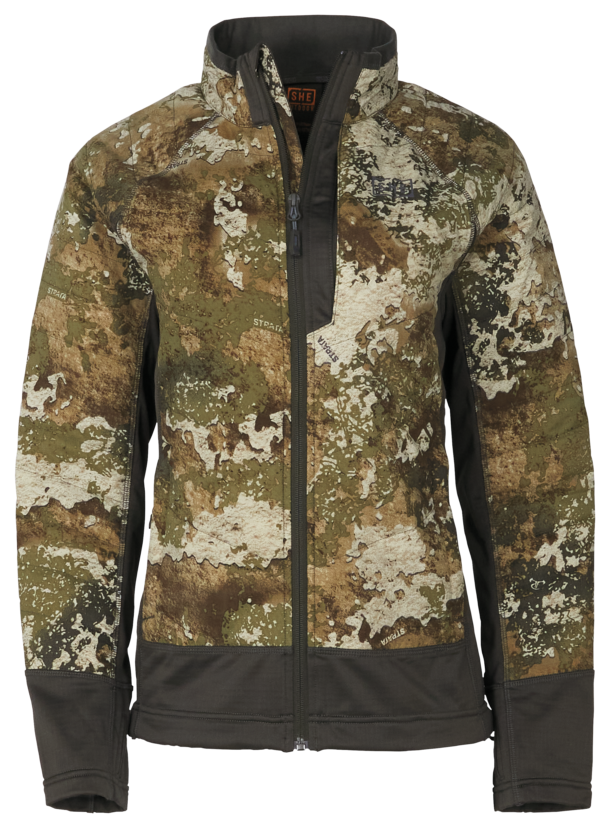 Image of SHE Outdoor Hybrid Full-Zip Puffy Jacket for Ladies - TrueTimber Strata - S