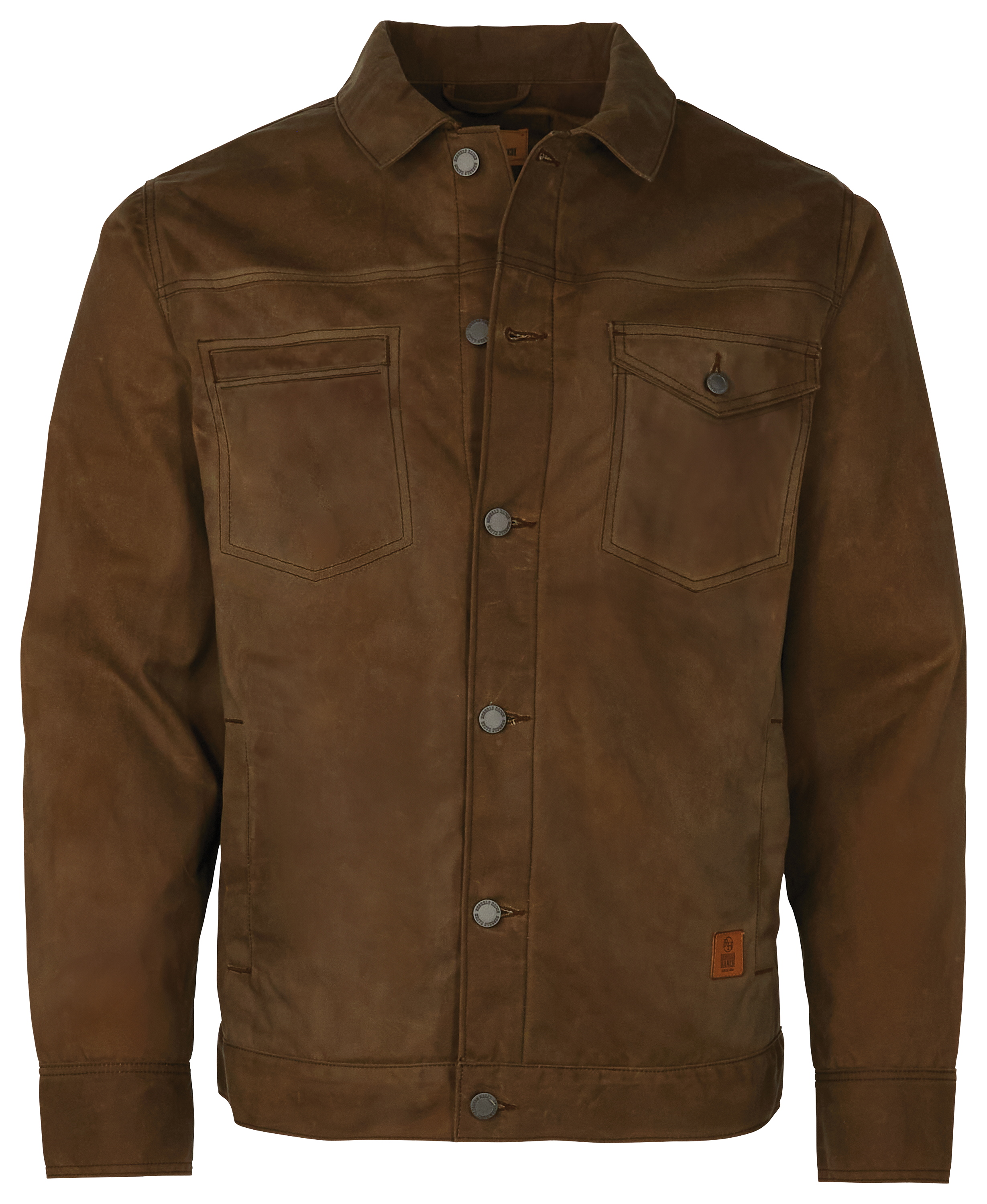 Image of RedHead Ranch Fleece-Lined Waxed-Cotton Jacket for Men - Ermine - S