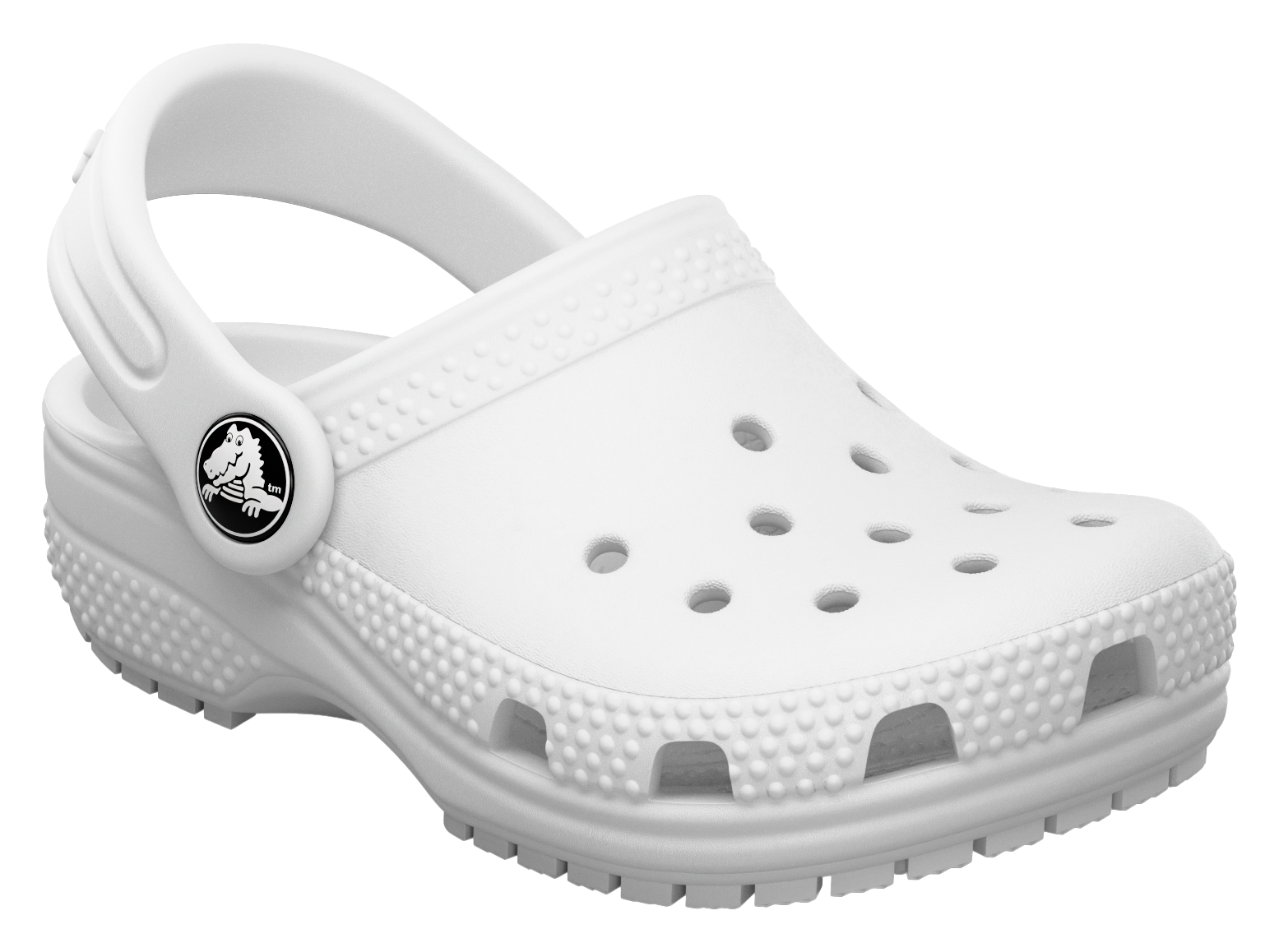 Image of Crocs Classic Clogs for Kids - White