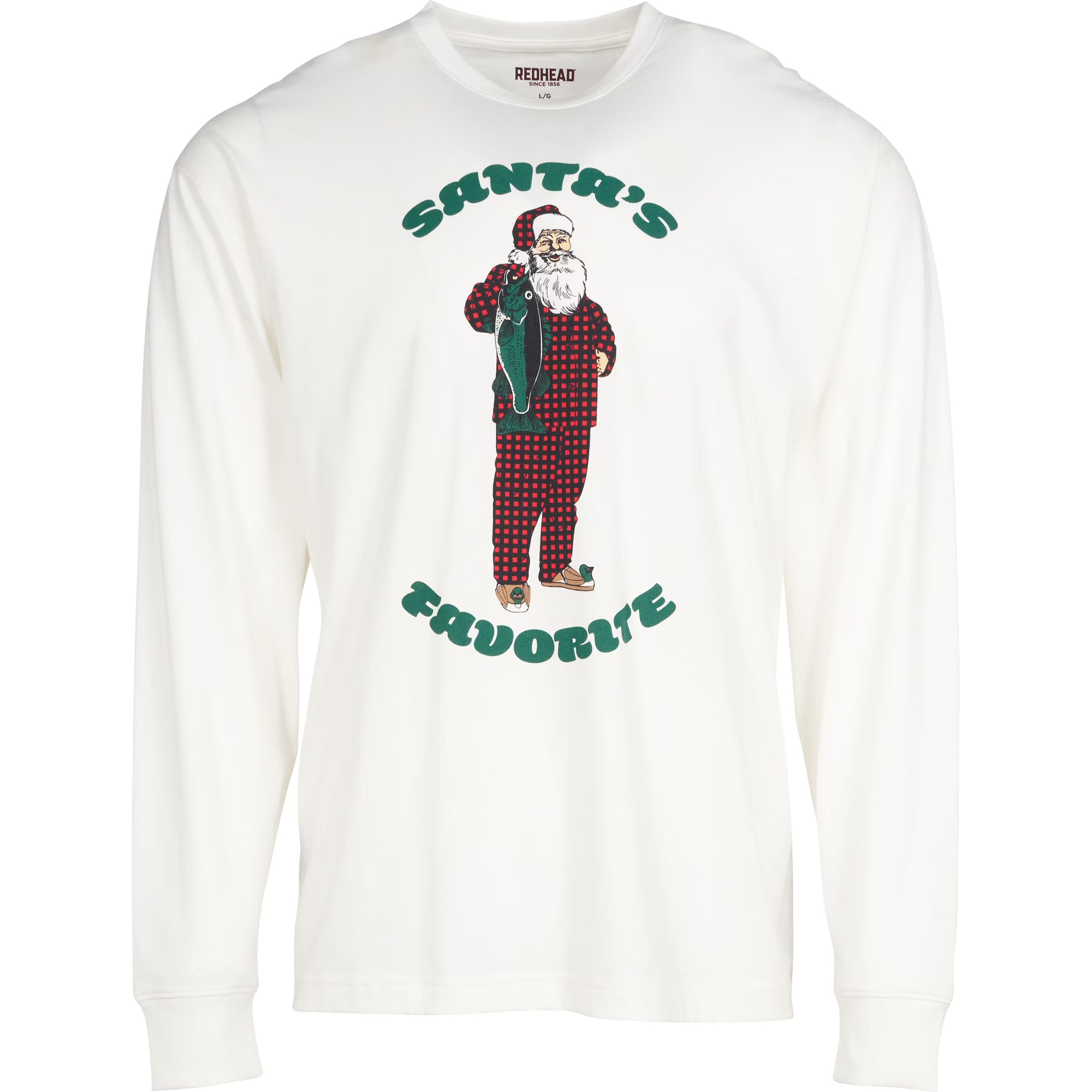 RedHead Santa's Favorite Long-Sleeve T-Shirt for Men                                                                            