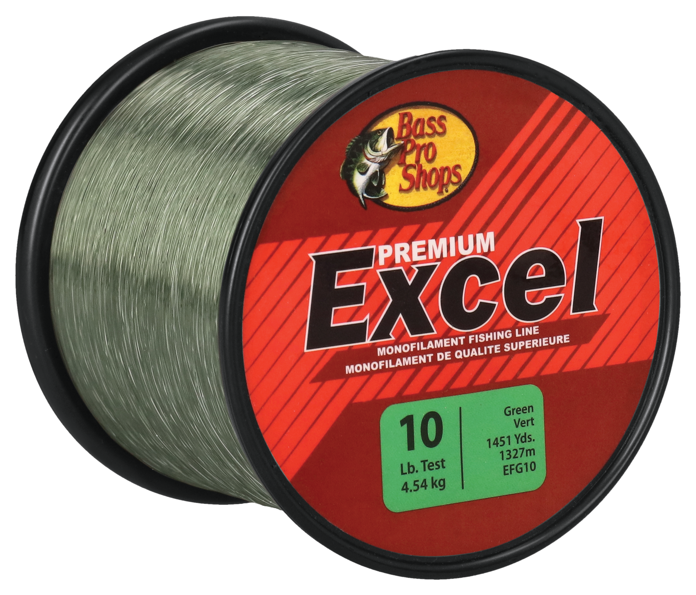 Image of Bass Pro Shops Excel Monofilament Line - 361 Yards - 40 lb. - Green