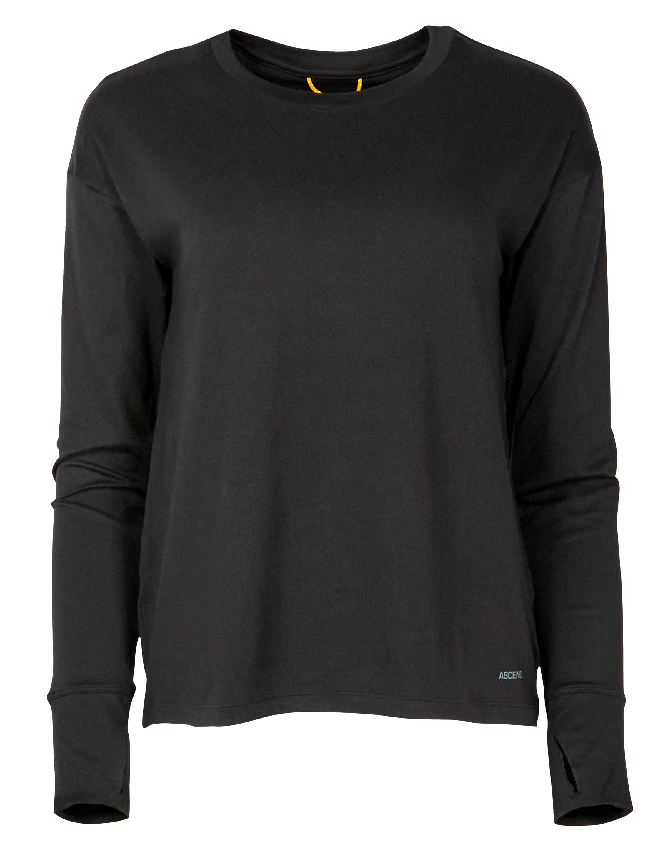 Image of Ascend Evolve Performance Crew Long-Sleeve Shirt for Ladies - Black - S