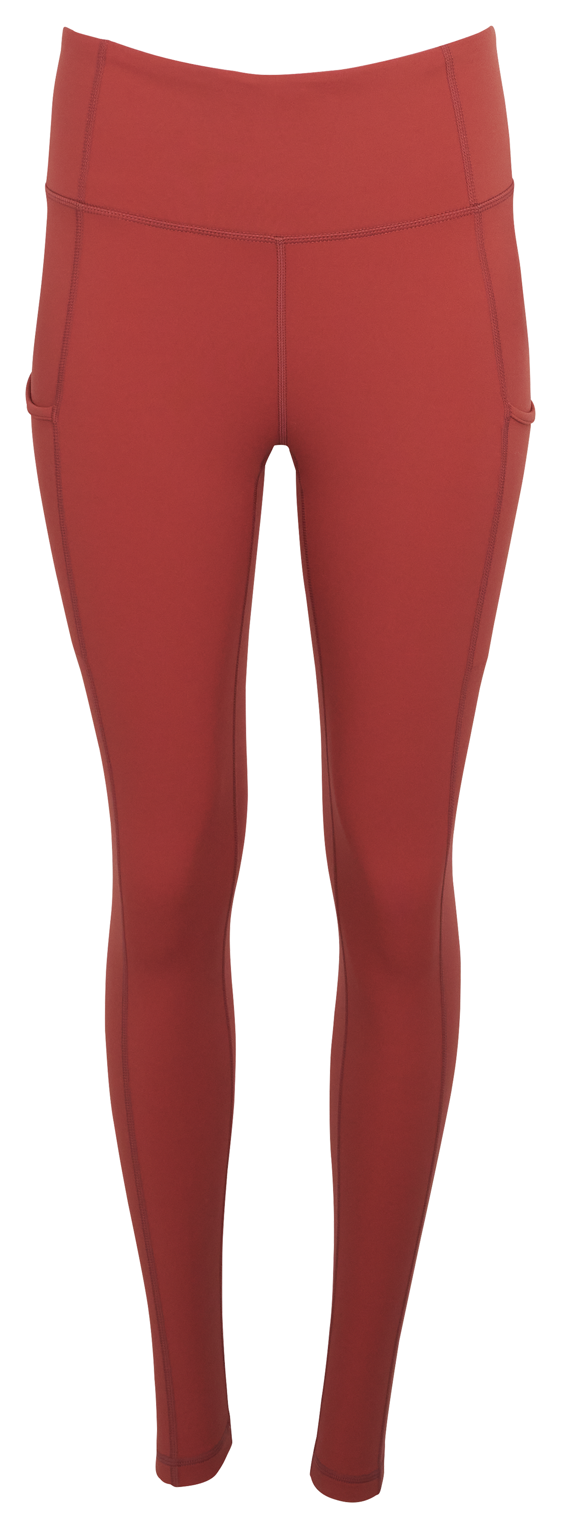 Image of Ascend Brushed-Back Leggings for Ladies - Marsala - S