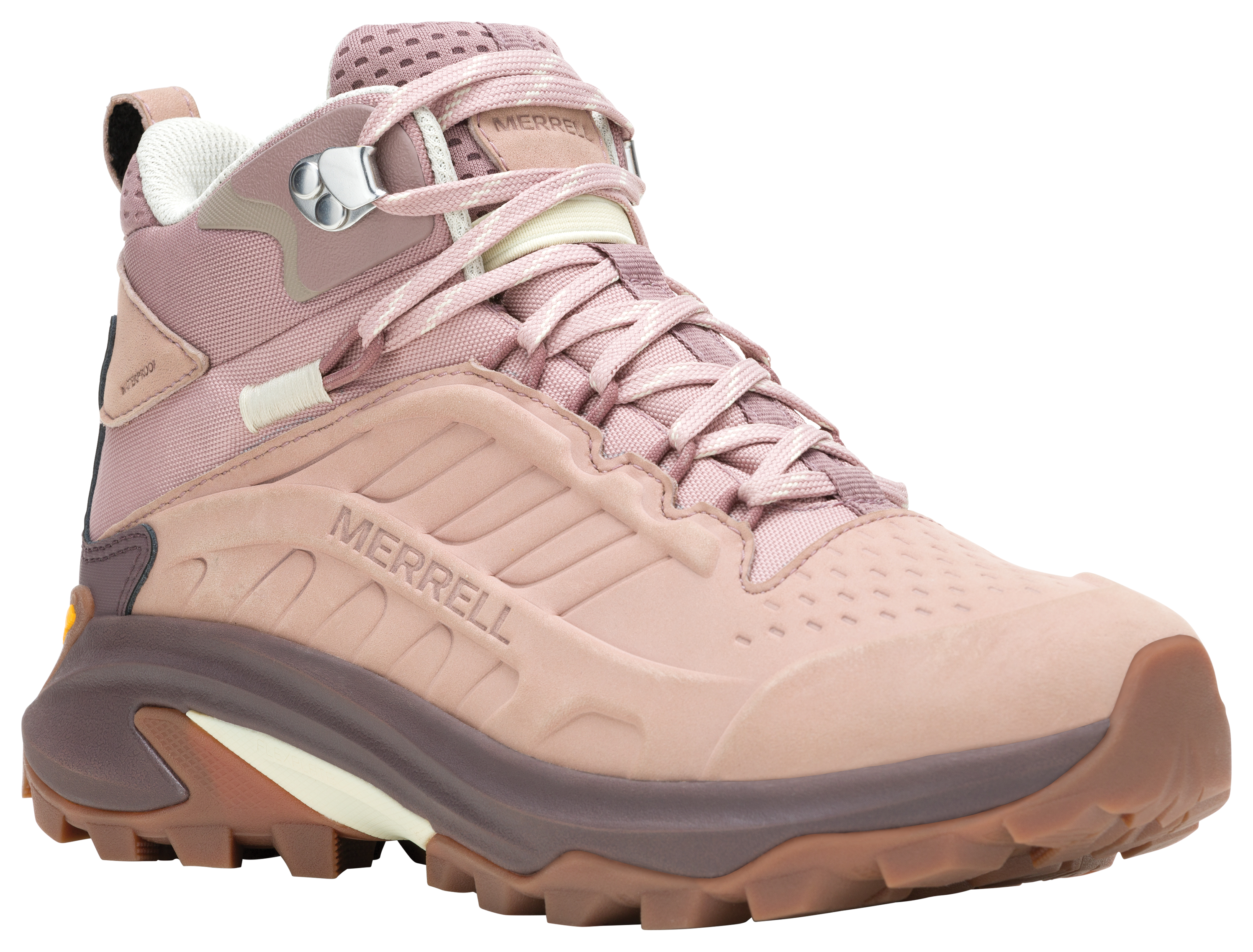 Image of Merrell Moab Speed 2 LTR Mid Waterproof Hiking Boots for Ladies - Adobe Rose - 6M