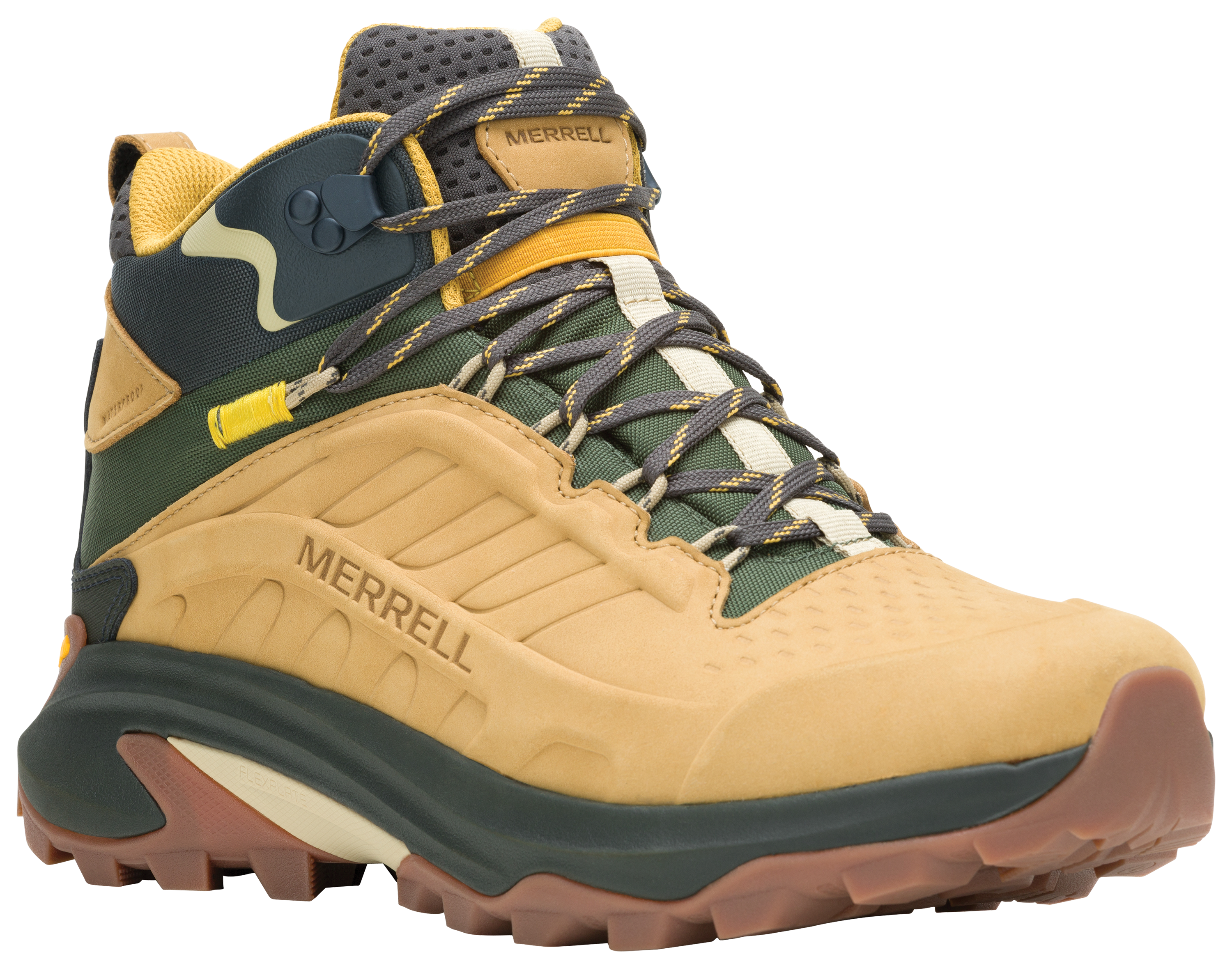 Image of Merrell Moab Speed 2 Mid Hiking Boots for Men - Tan - 8M