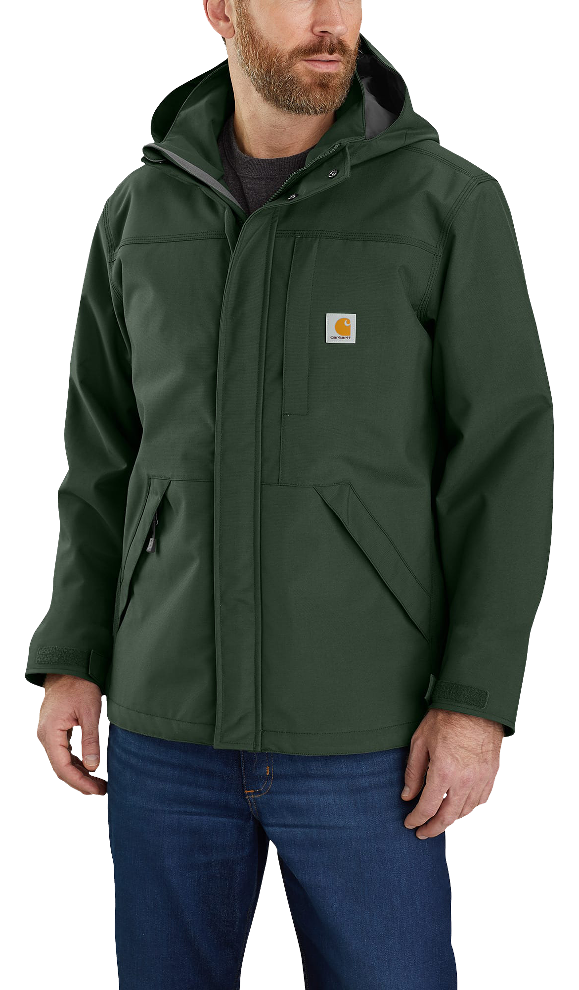 Image of Carhartt Storm Defender Loose-Fit Heavyweight Jacket for Men - Mountain View - LT