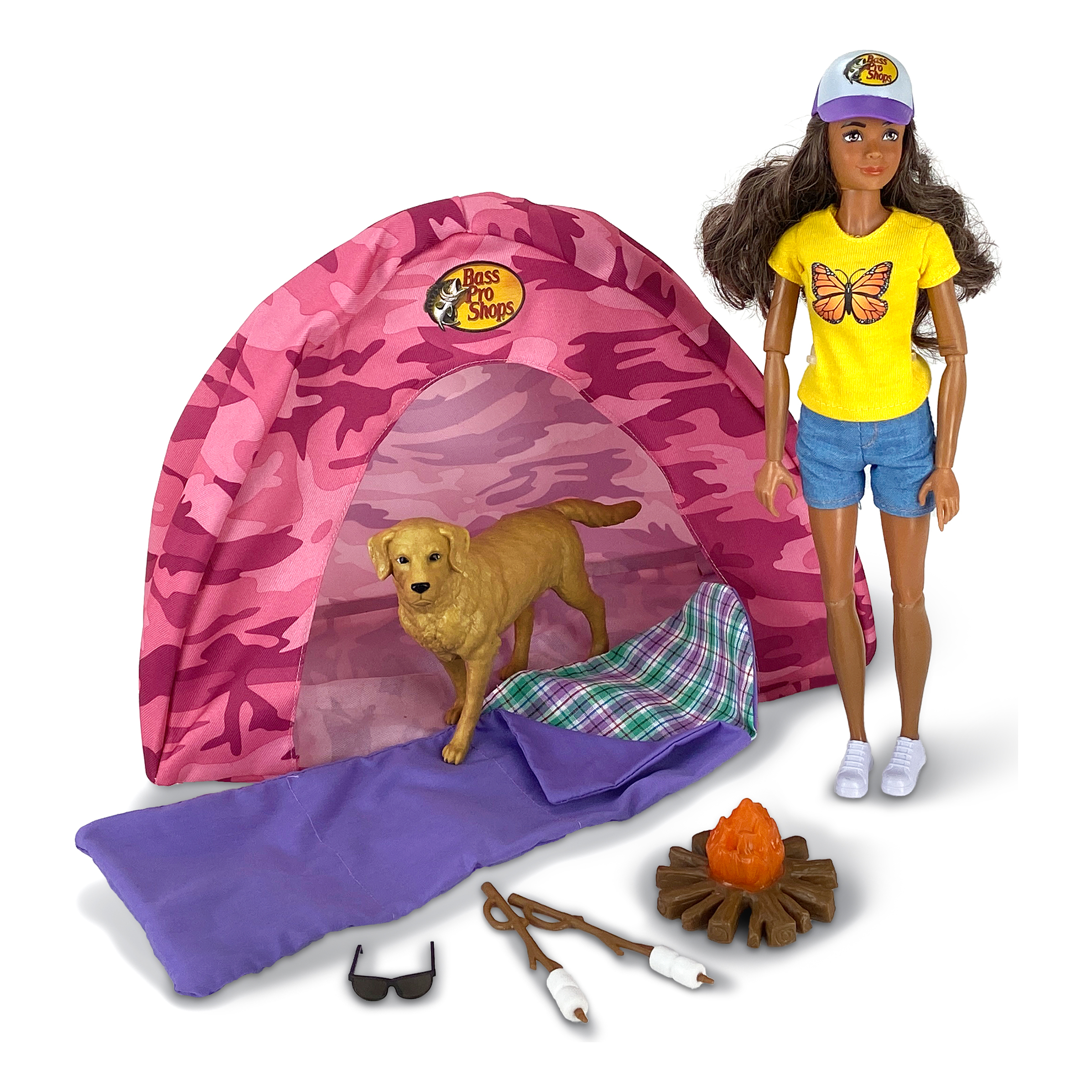 BASS PRO SHOPS Camping Doll Play Set for Kids