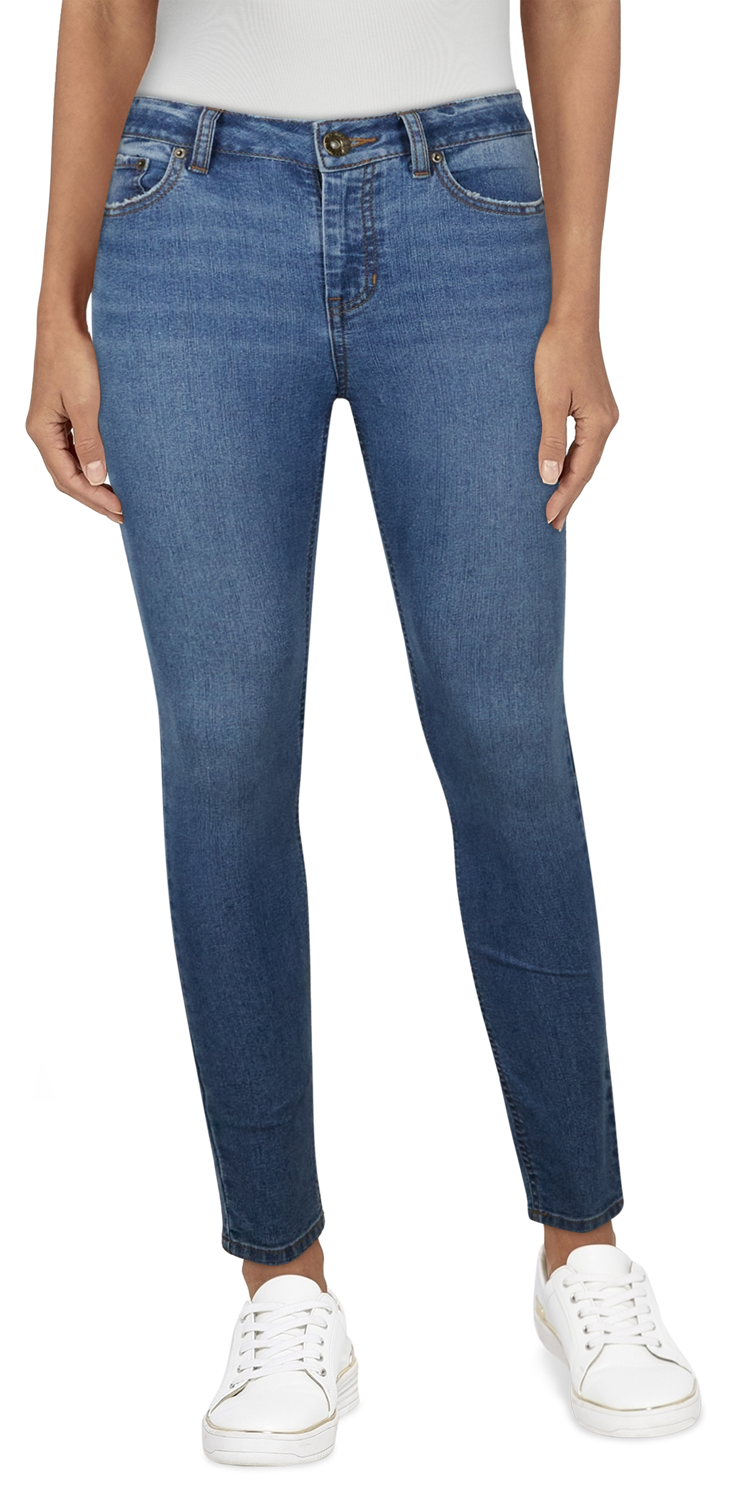 Natural Reflections High-Rise Slim-Leg Jeans for Ladies - Wash - 12 - Petite