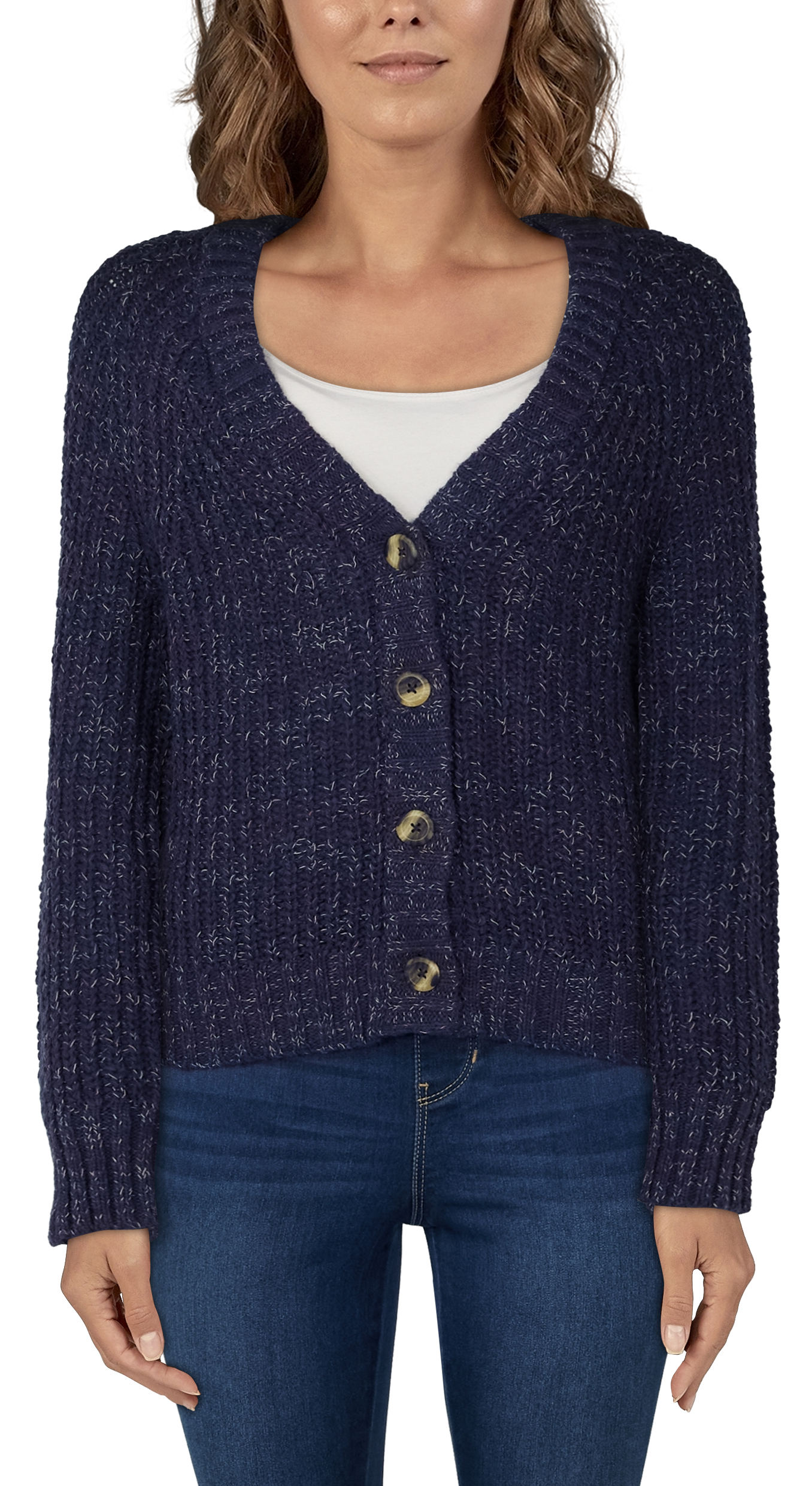NATURAL REFLECTIONS Aspen Fleck Cardigan for Ladies