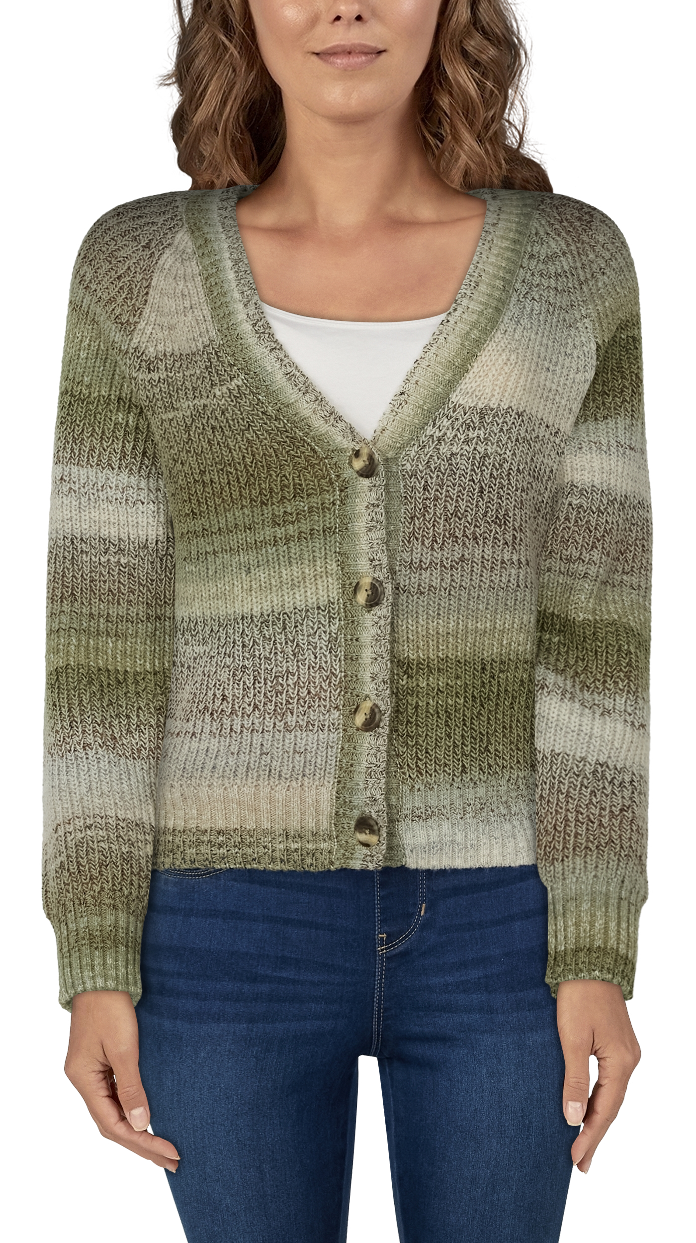 NATURAL REFLECTIONS Wander Spacedye Long-Sleeve Cardigan for Ladies