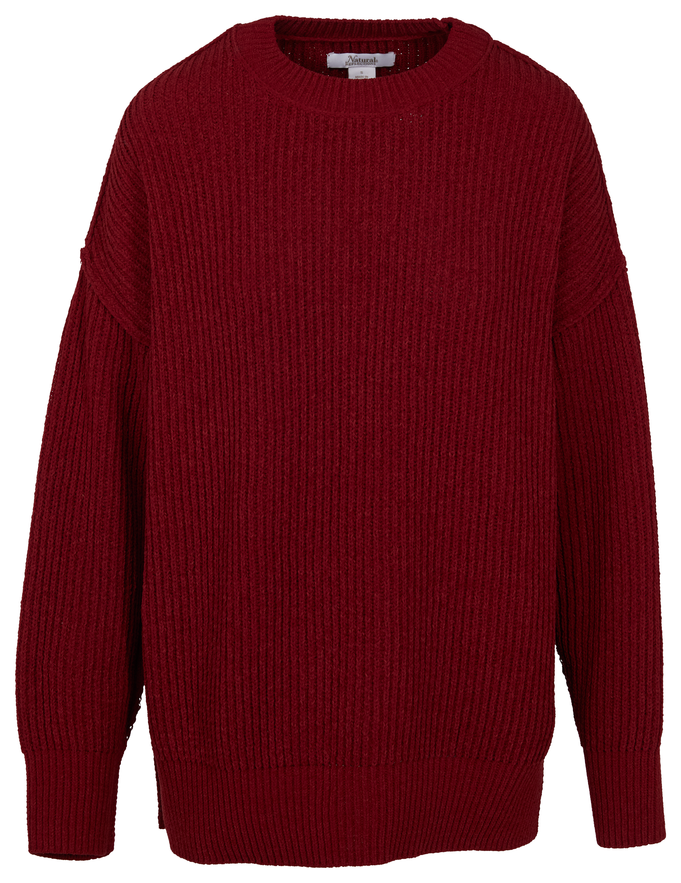 Image of Natural Reflections Ridgecrest Crew-Neck Sweater - Biking Red