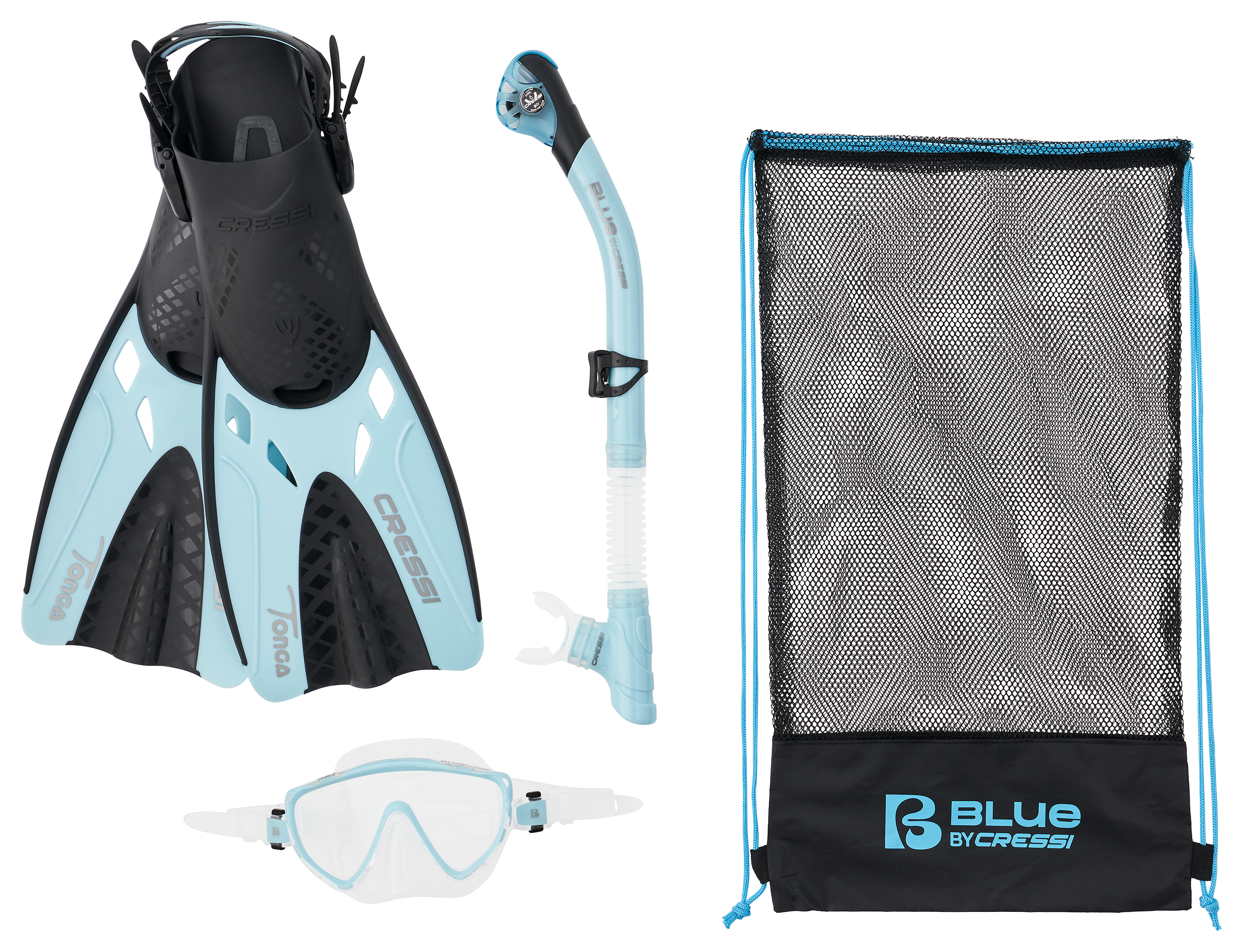 Image of Cressi Blue Snorkeling Set - S/M