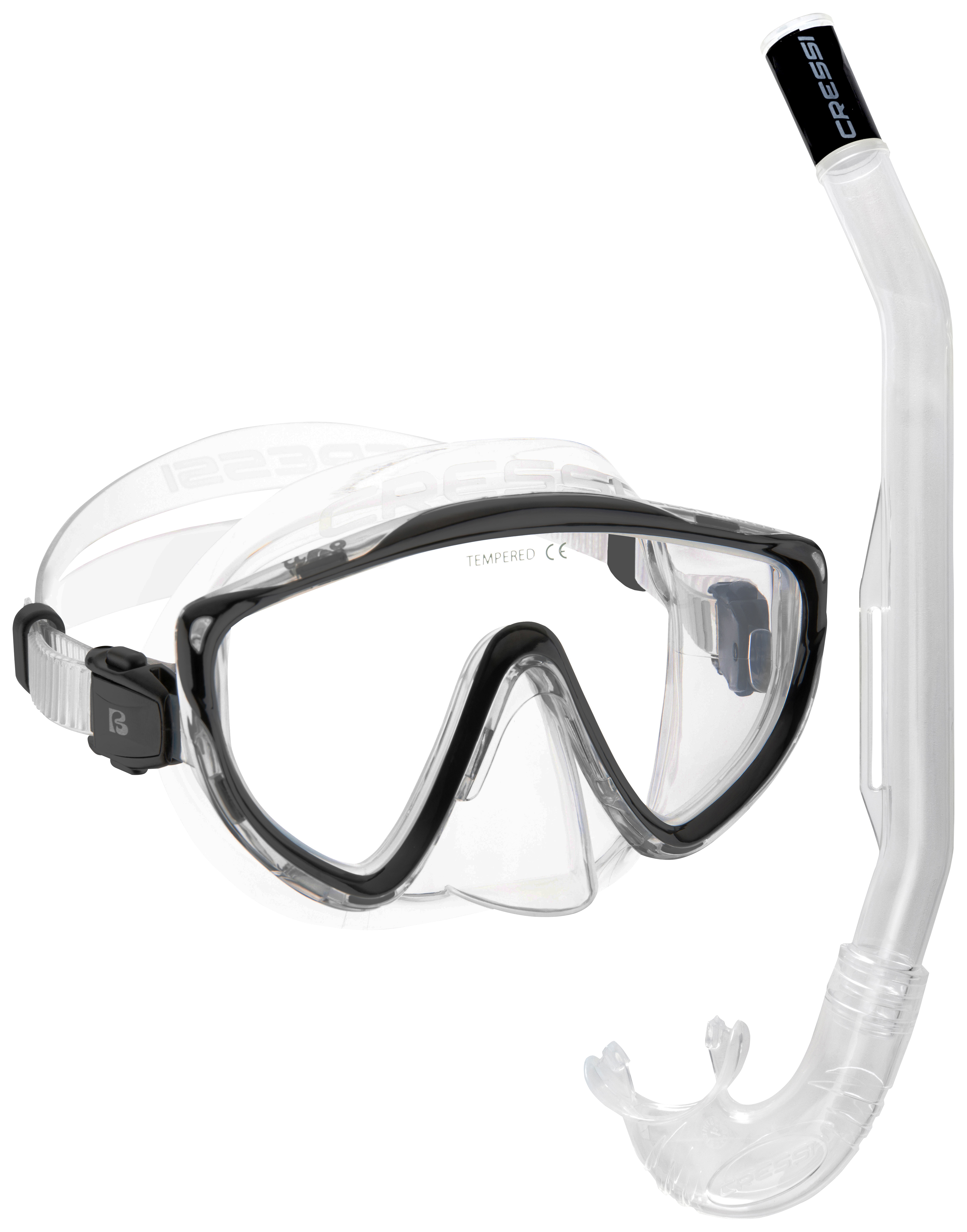 Image of Cressi Tino and Island 2.0 Scuba-Diving Mask and Snorkel Combo