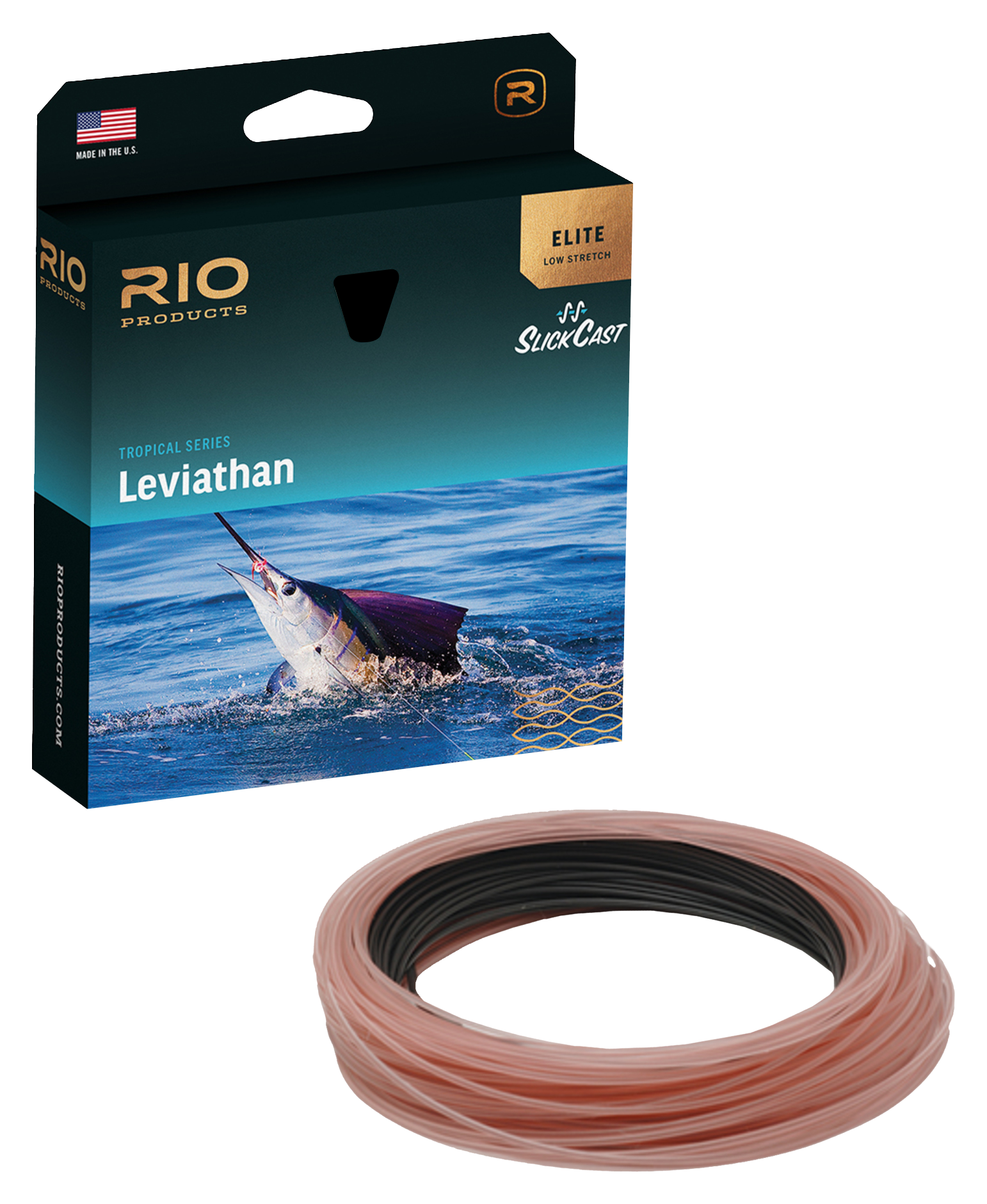 Rio Elite Leviathan Sink/Sink Tip Fly Line - Black/Trans Salmon - 300 gr - 8/9