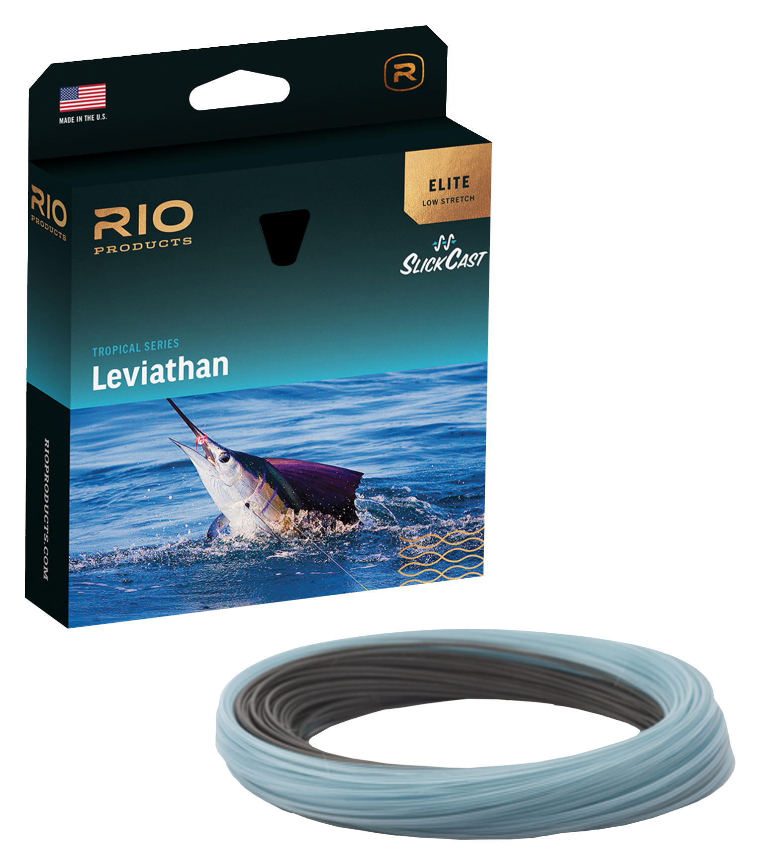 Rio Elite Leviathan Sink/Sink Tip Fly Line - Black/Trans Blue - 350 gr - 9/10