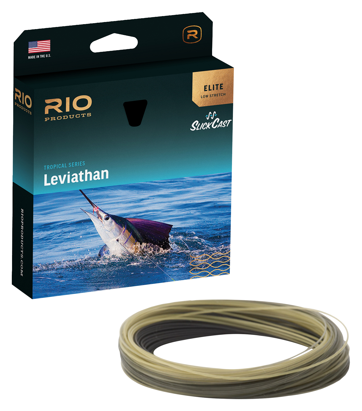 Rio Elite Leviathan Sink/Sink Tip Fly Line - Black/Trans Tan - 400 gr - 10/11