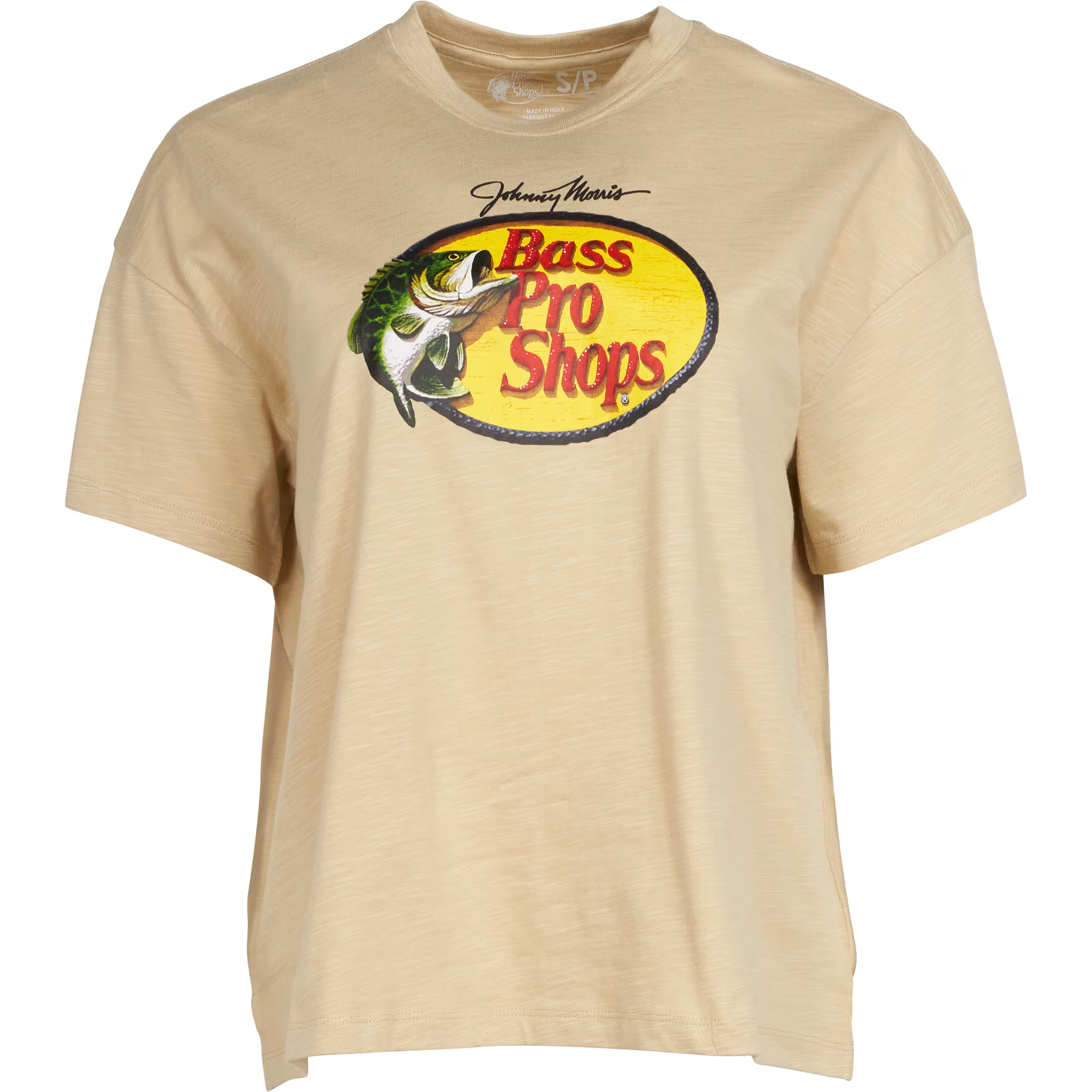 Image of Bass Pro Shops Logo Short-Sleeve T-Shirt for Ladies - Sand