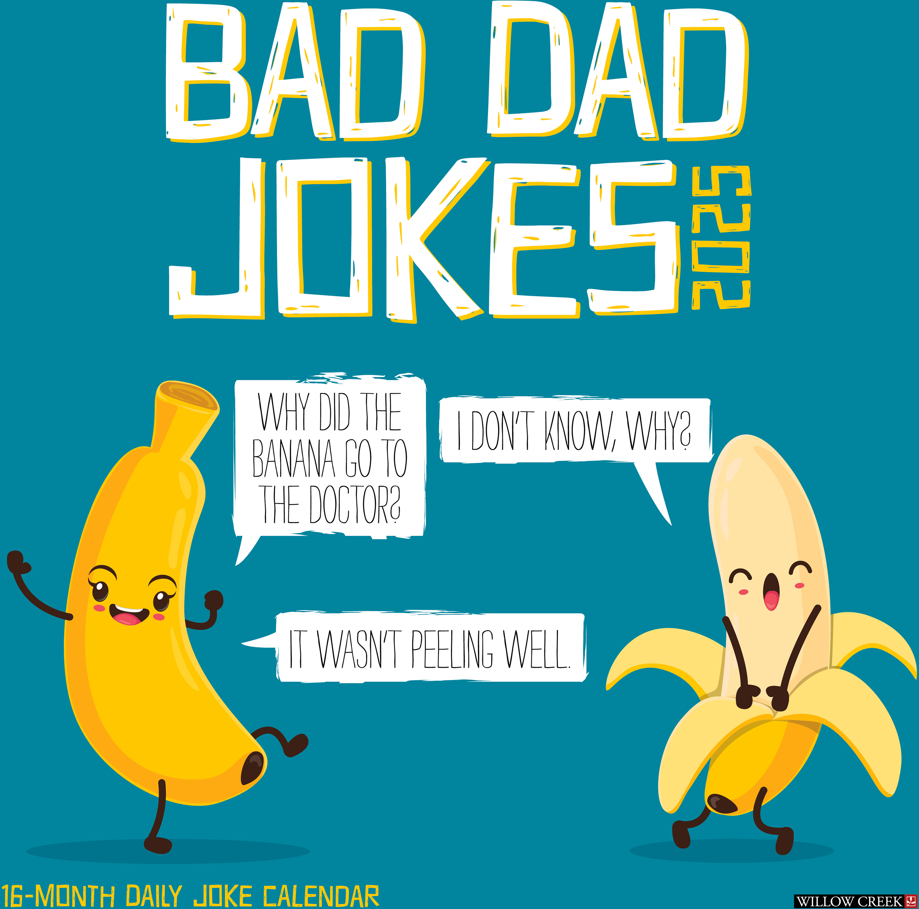 Image of Willow Creek 2025 Bad Dad Jokes 16-Month Wall Calendar