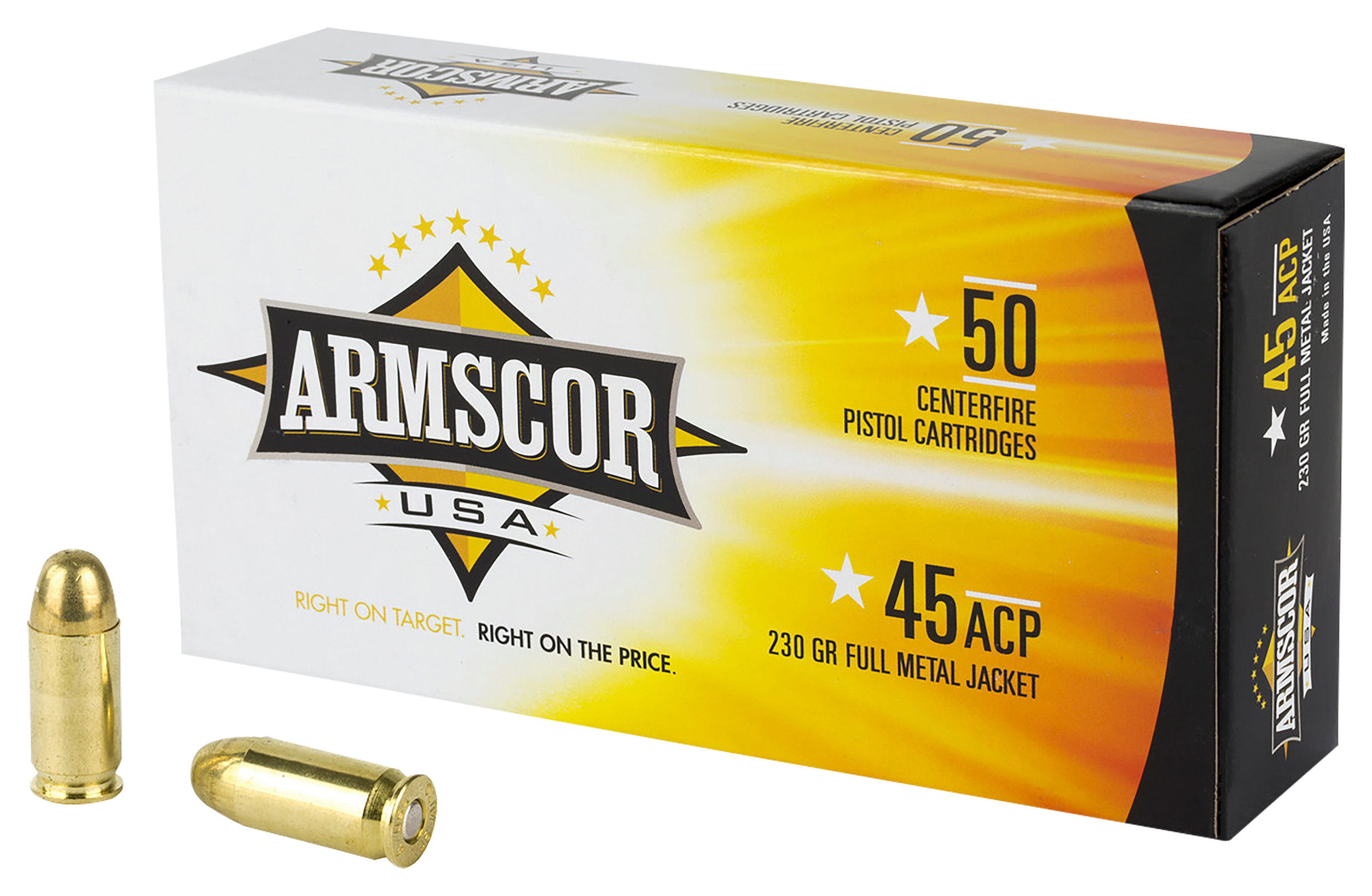 Armscor Centerfire Handgun Ammo - .45 ACP - 50 Rounds