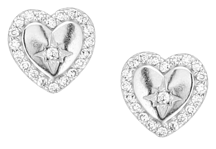 Image of Montana Silversmiths Love In My Heart Crystal Earrings