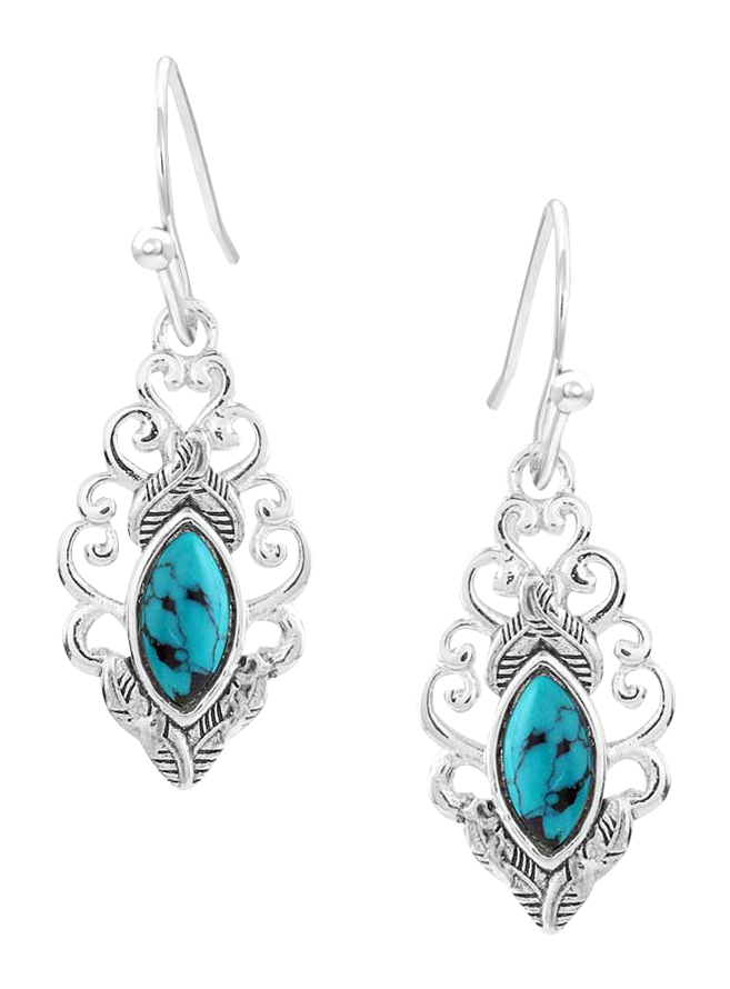 Image of Montana Silversmiths Turquoise Traditions Earrings