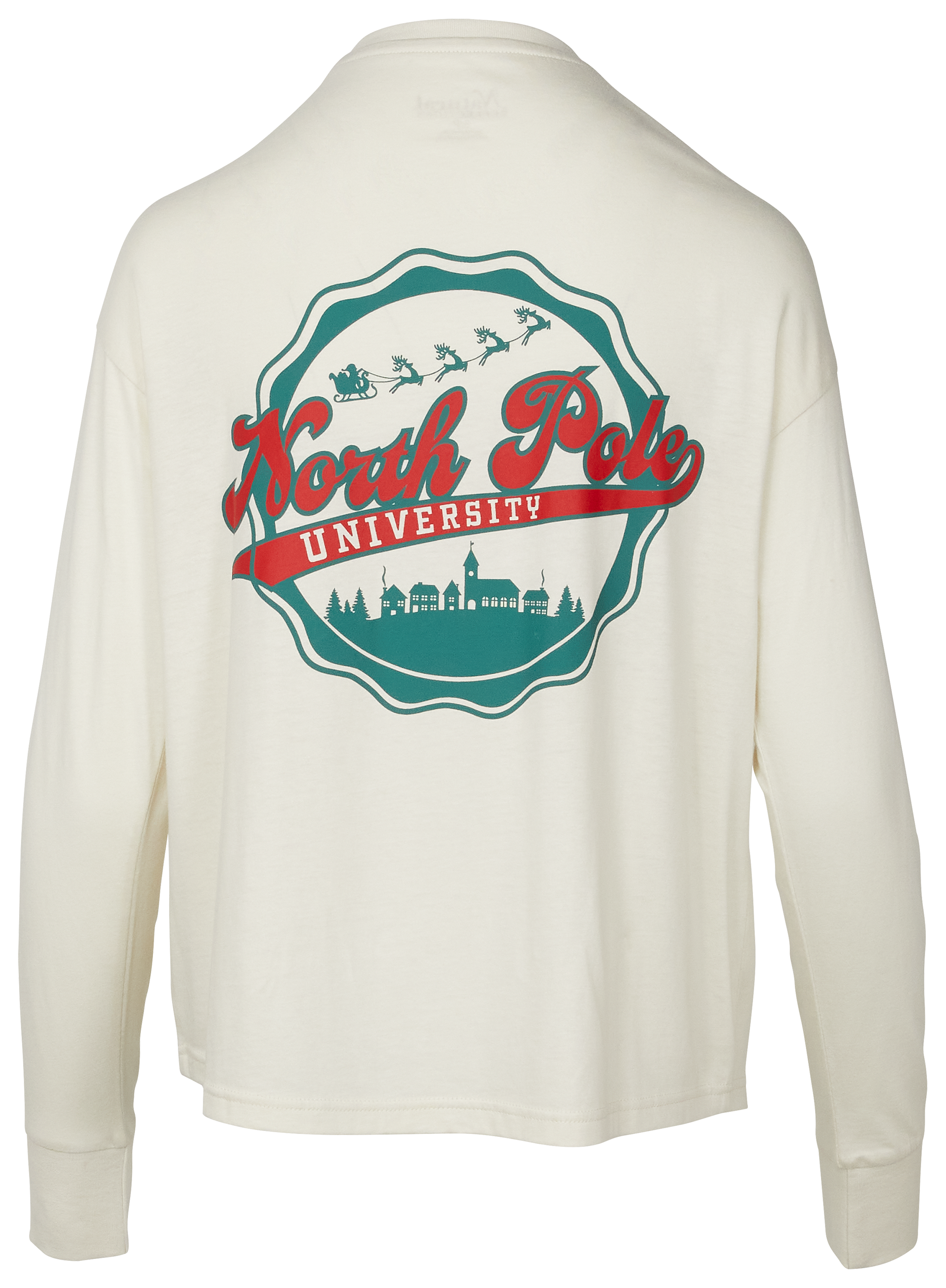 Image of Natural Reflections North Pole University Long-Sleeve T-Shirt - Egret